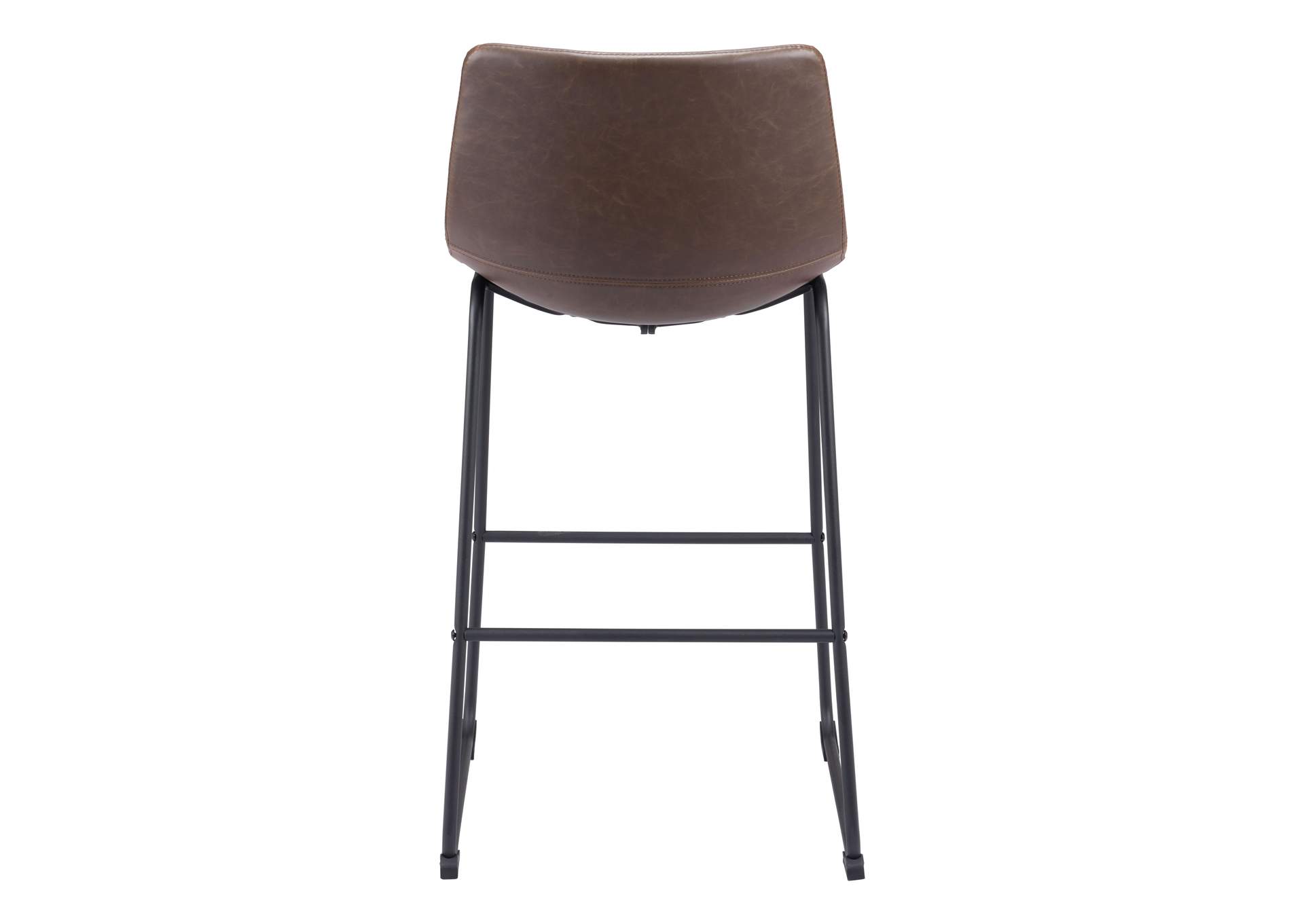 Smart Barstool (Set Of 2) Vintage Espresso,Zuo