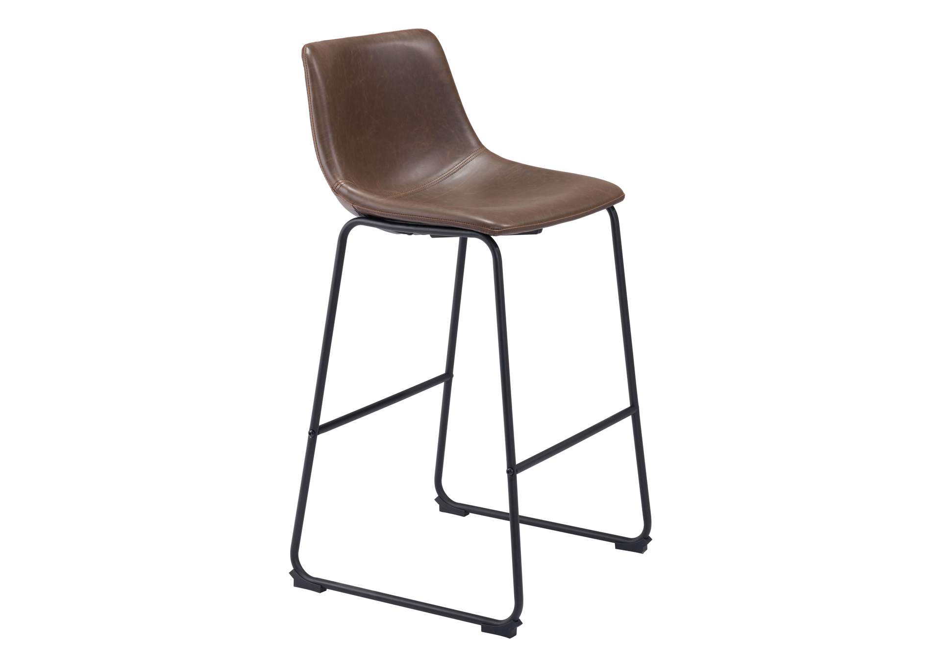 Smart Barstool (Set Of 2) Vintage Espresso,Zuo