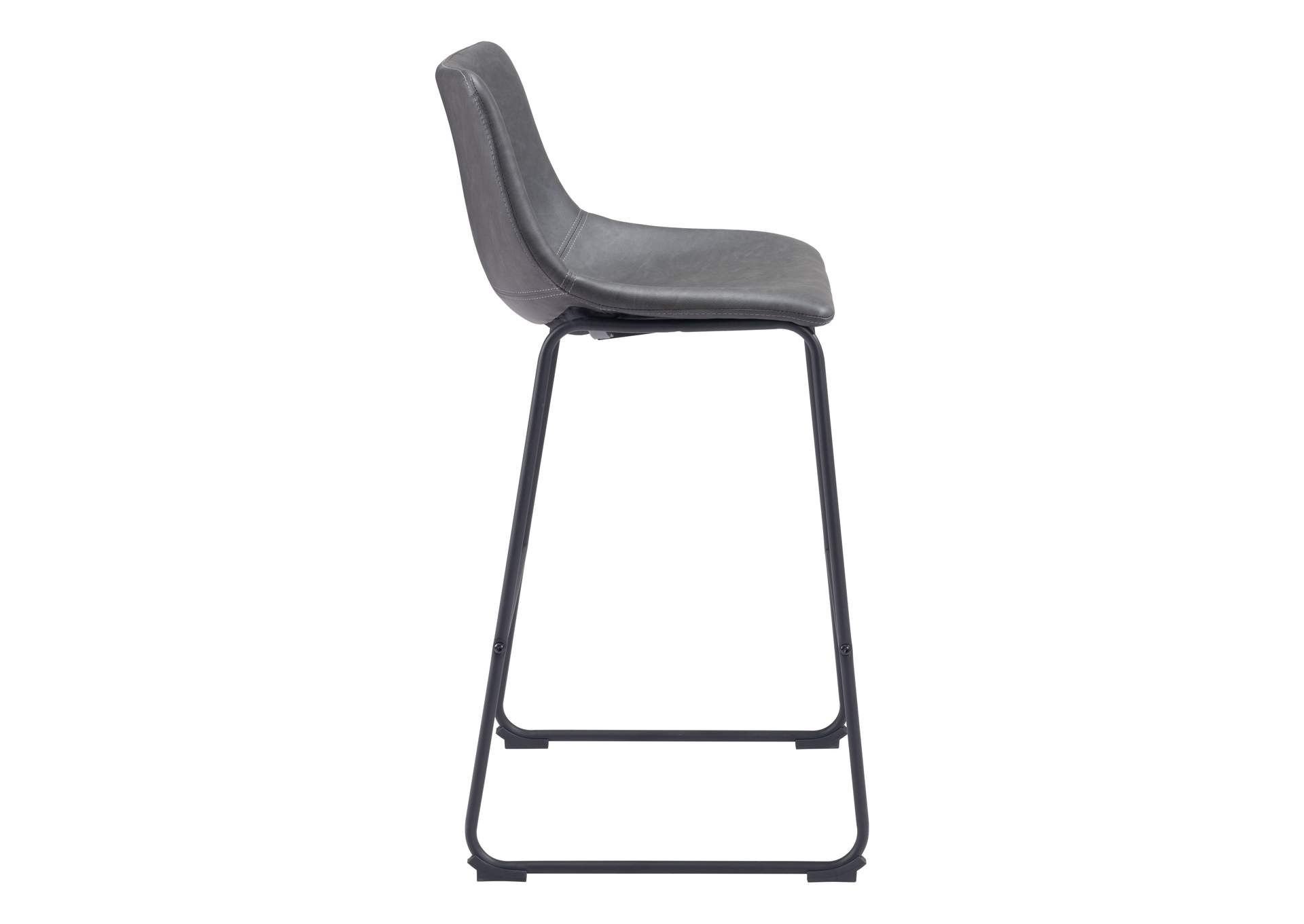 Smart Barstool (Set Of 2) Charcoal,Zuo