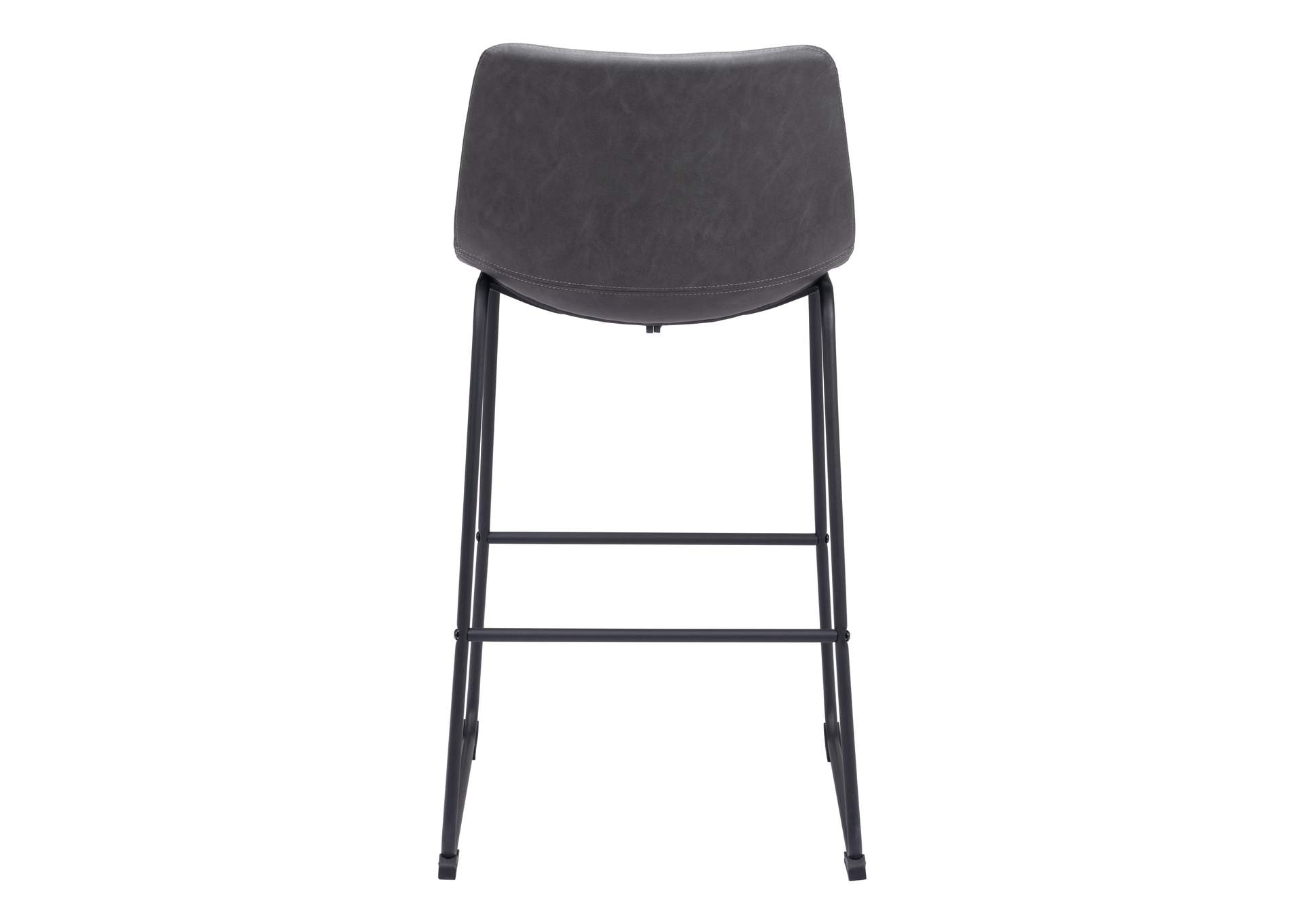 Smart Barstool (Set Of 2) Charcoal,Zuo