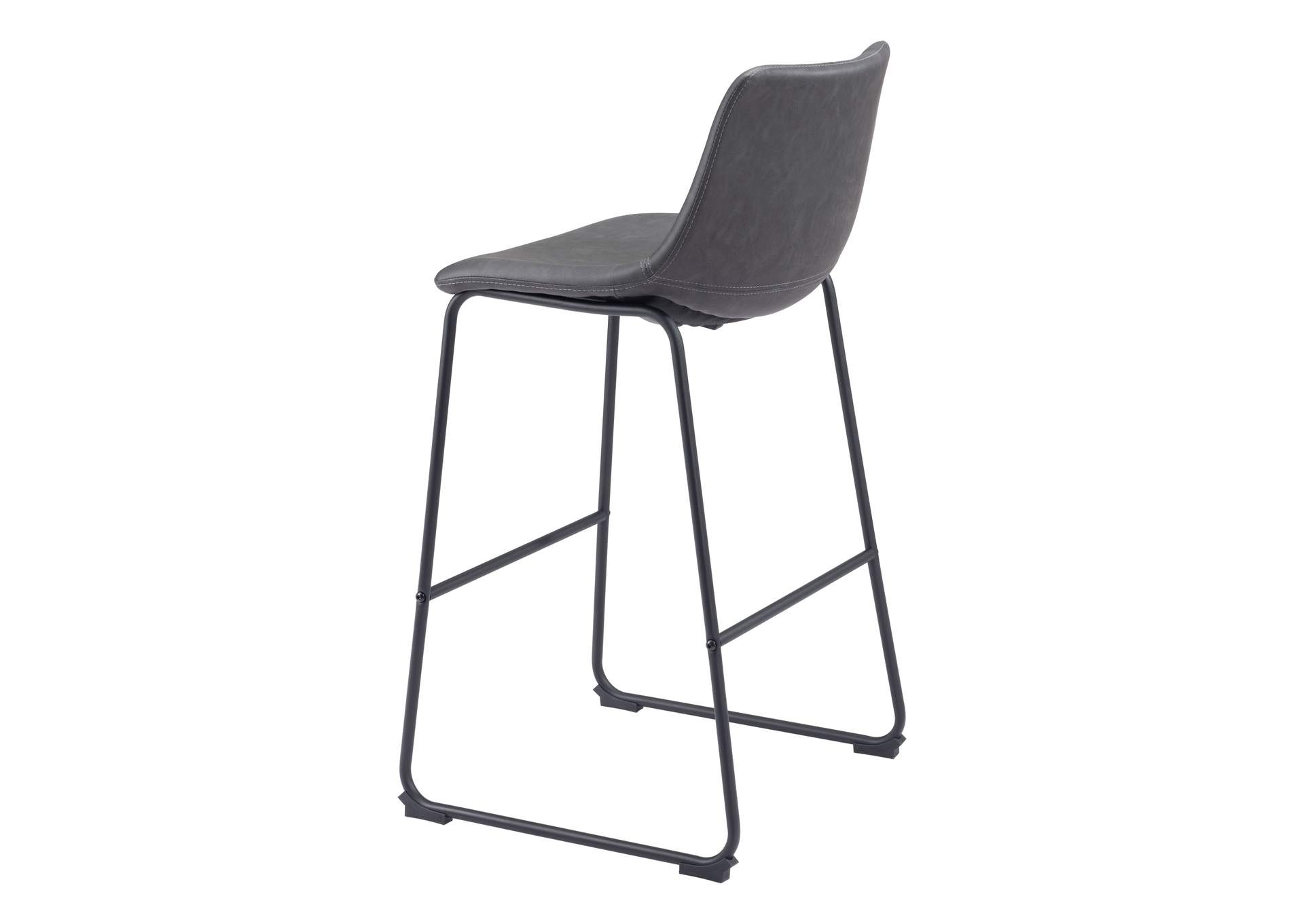 Smart Barstool (Set Of 2) Charcoal,Zuo
