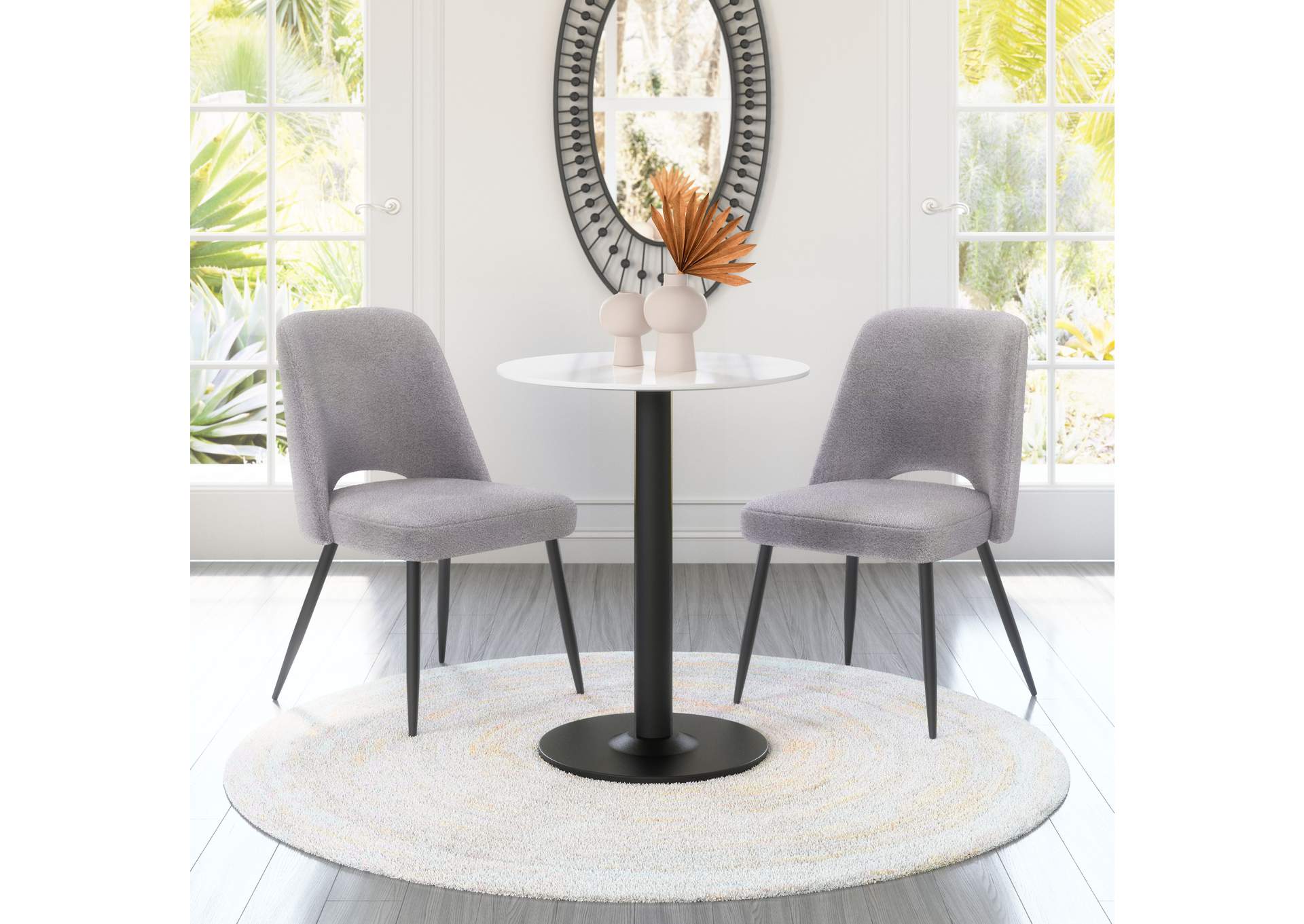 Teddy Dining Chair (Set Of 2) Gray,Zuo