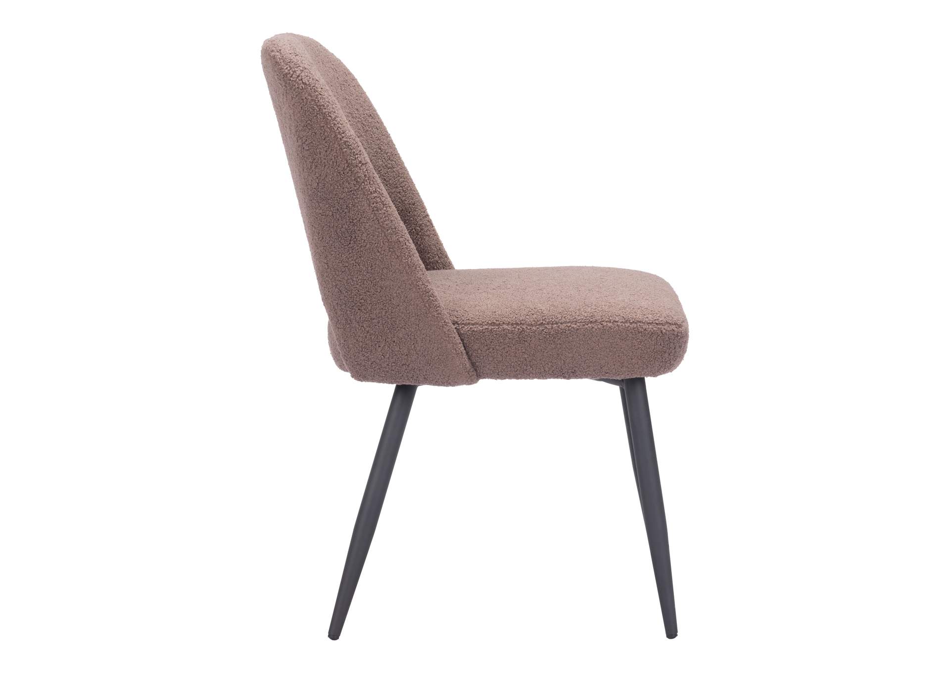 Teddy Dining Chair (Set Of 2) Brown,Zuo