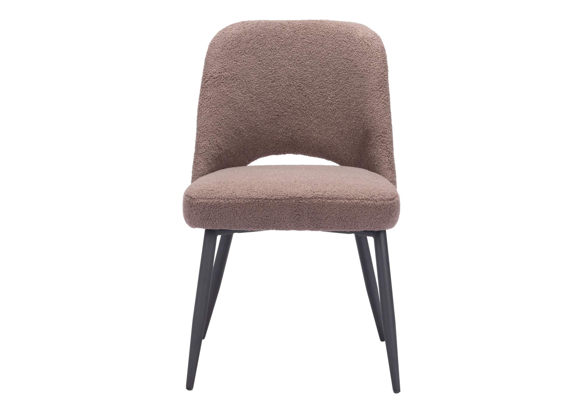 Teddy Dining Chair (Set Of 2) Brown,Zuo