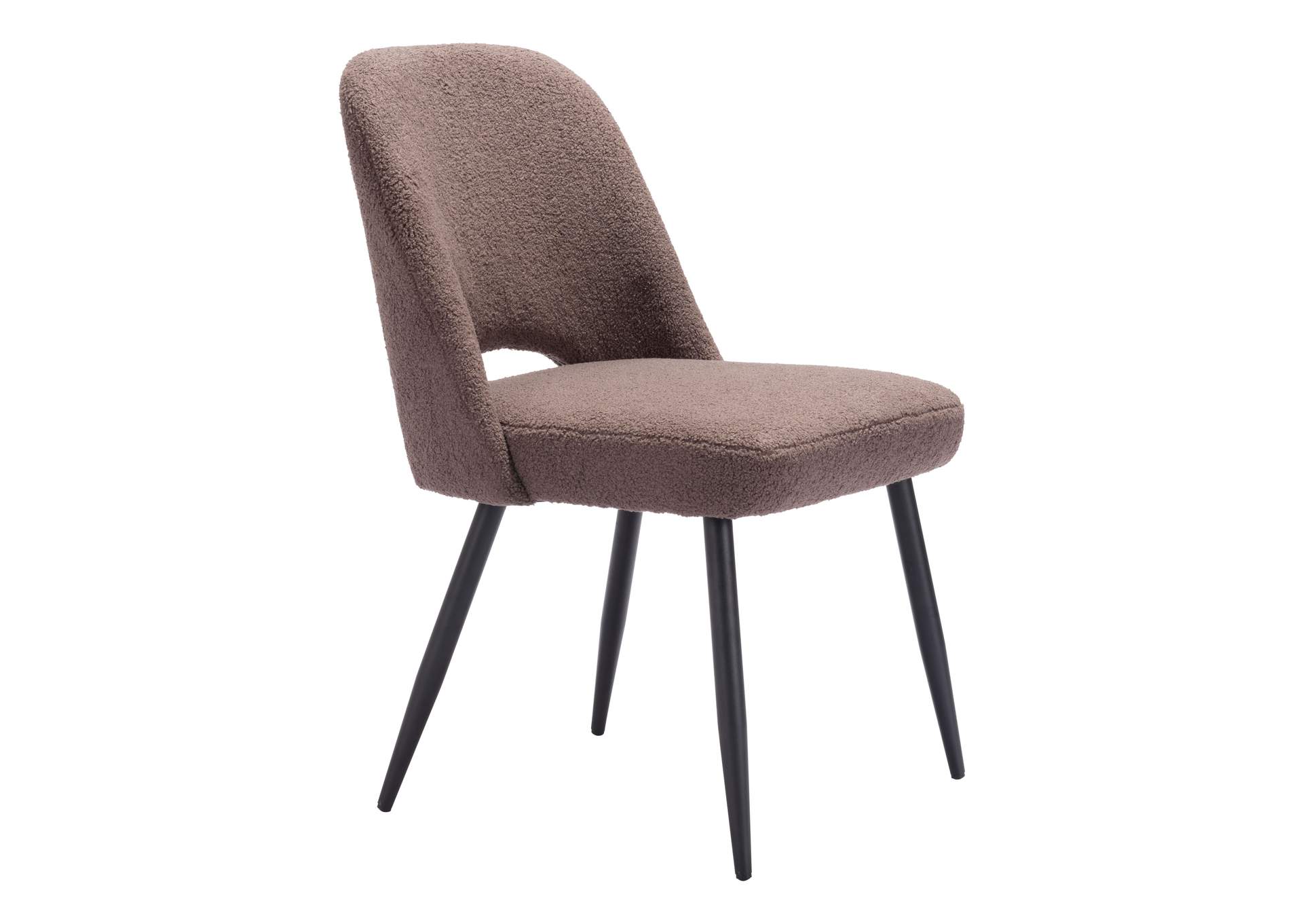 Teddy Dining Chair (Set Of 2) Brown,Zuo