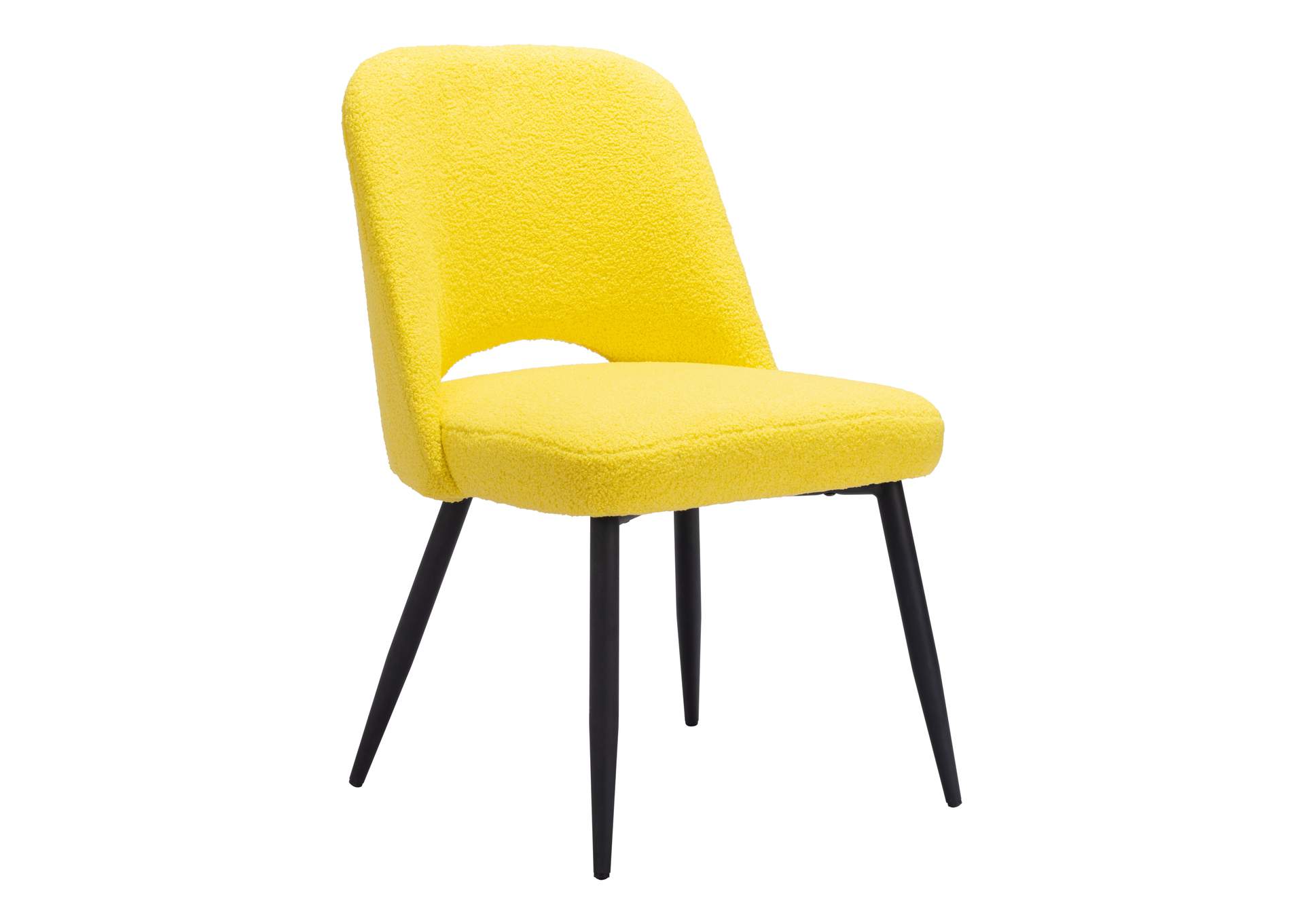 Teddy Dining Chair (Set Of 2) Yellow,Zuo