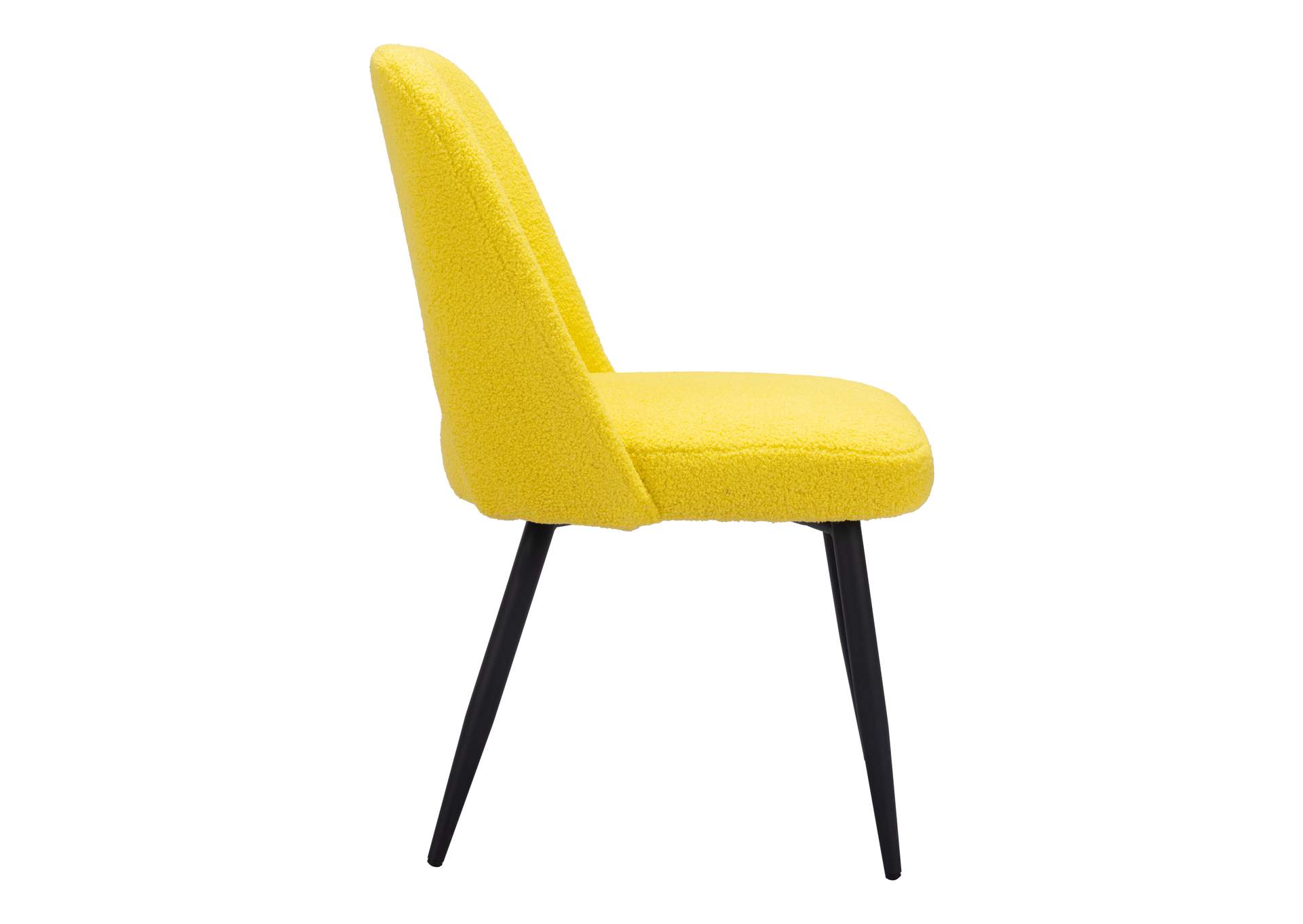 Teddy Dining Chair (Set Of 2) Yellow,Zuo