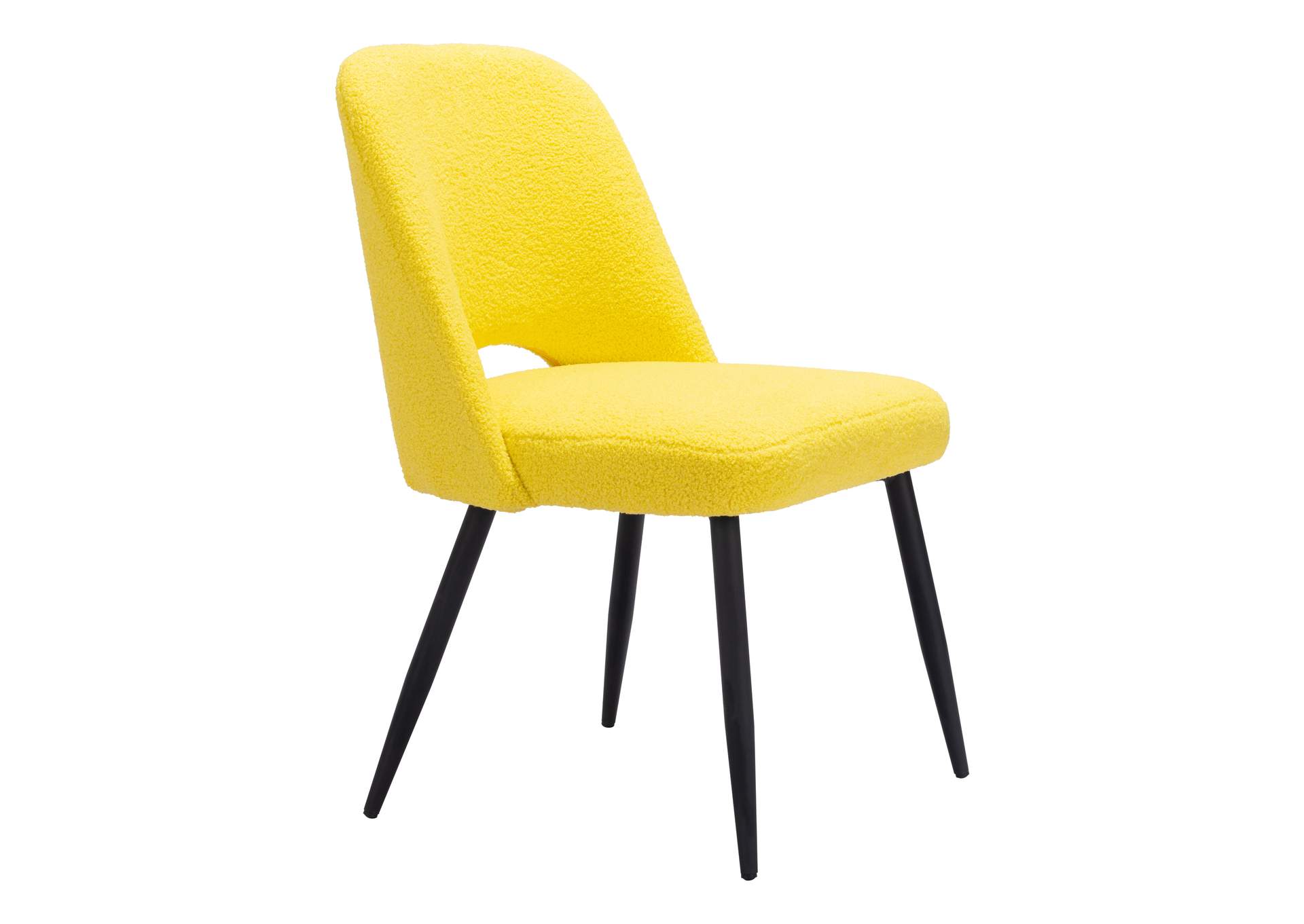 Teddy Dining Chair (Set Of 2) Yellow,Zuo