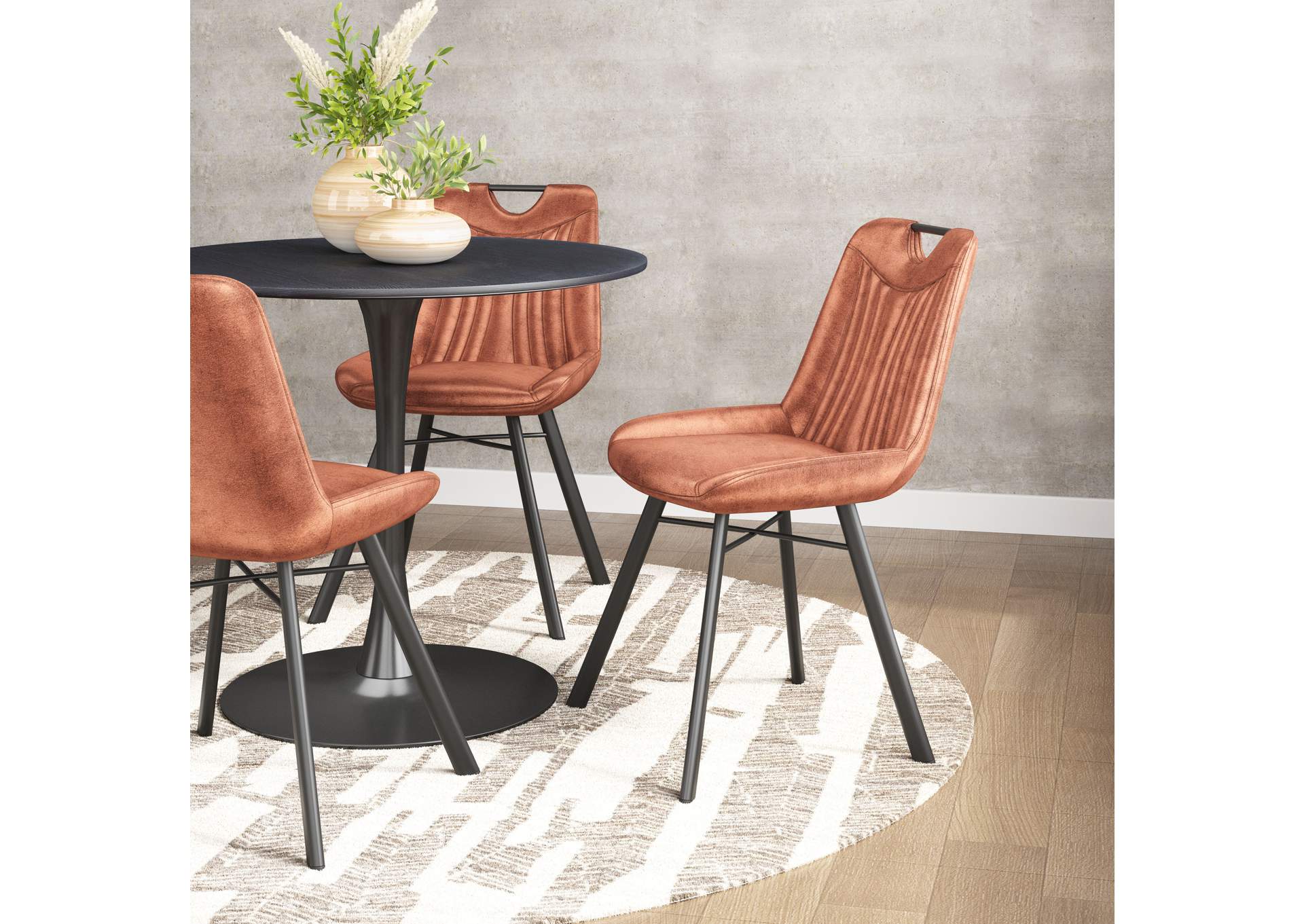Tyler Dining Chair (Set Of 2) Brown,Zuo