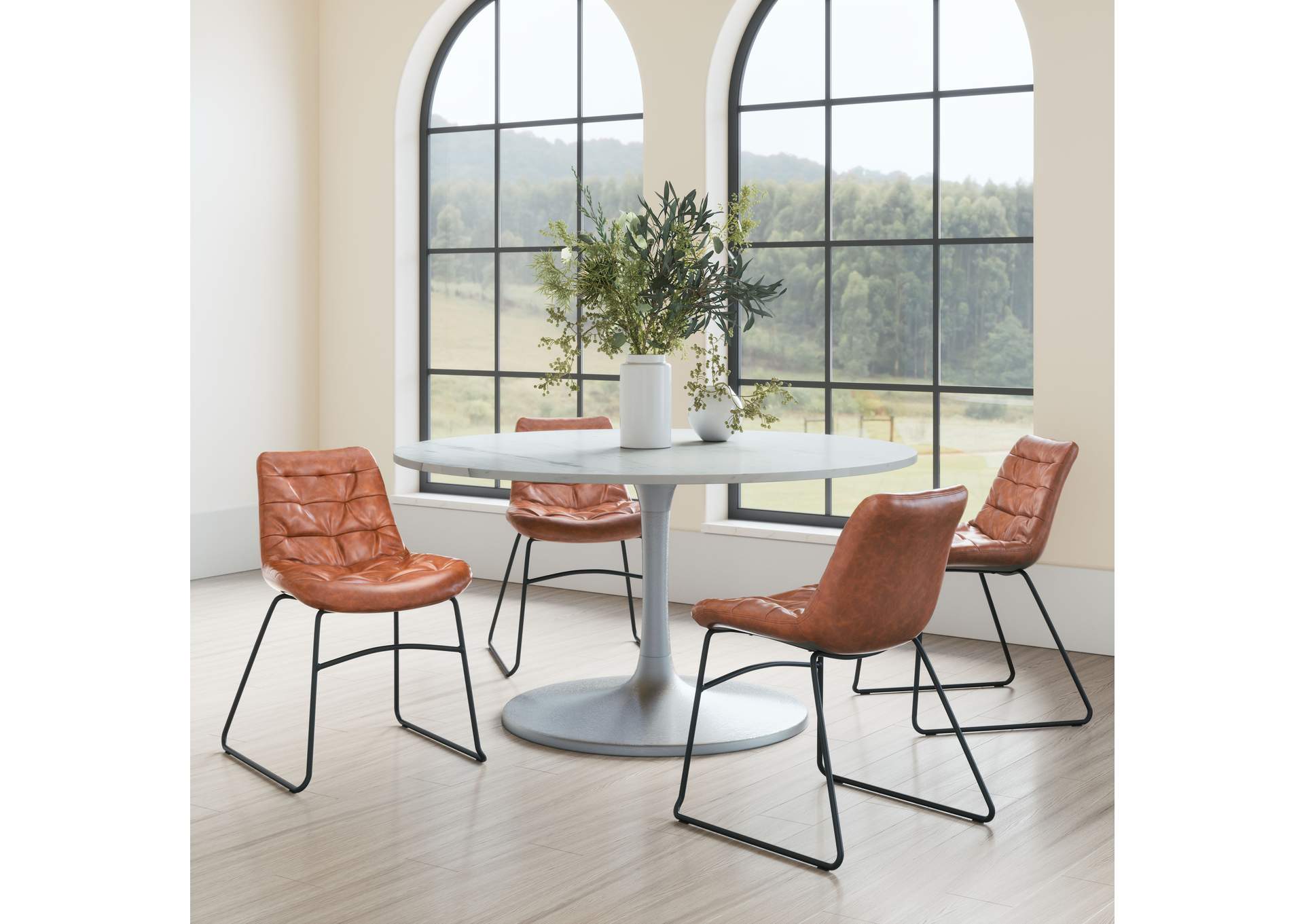 Tammy Dining Chair (Set Of 2) Vintage Brown,Zuo