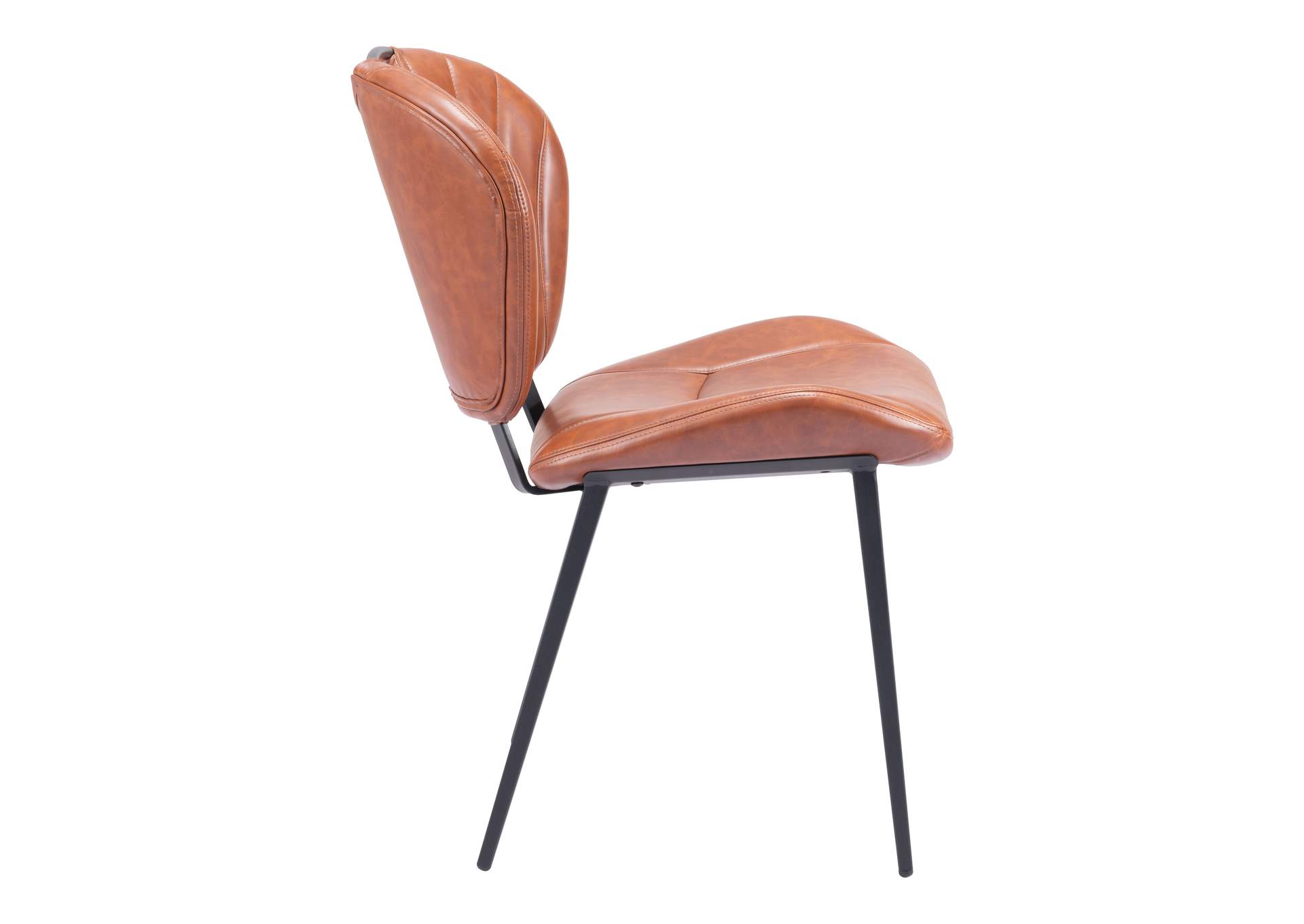 Terrence Dining Chair (Set Of 2) Vintage Brown,Zuo