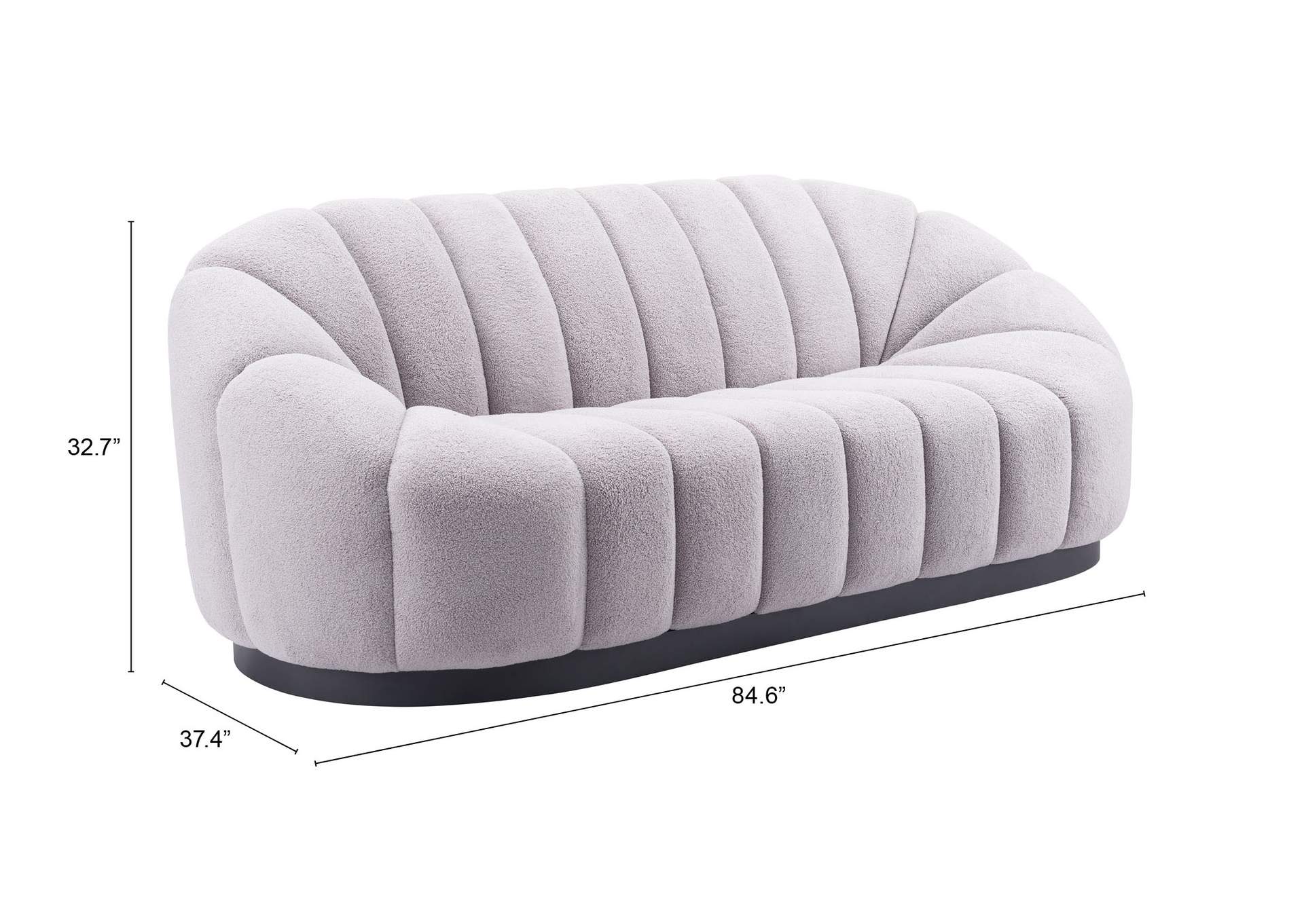 Bhutan Sofa Light Gray,Zuo