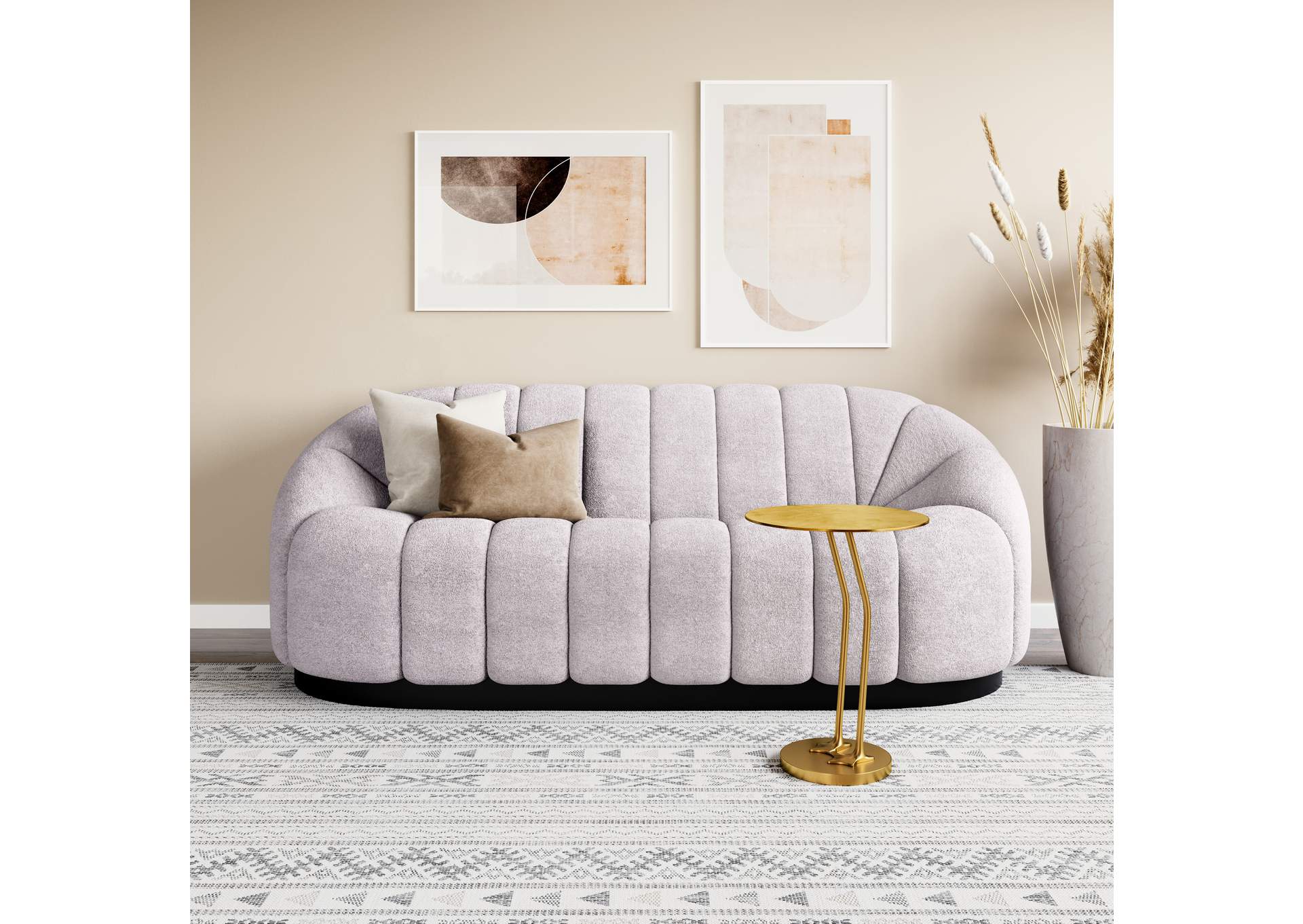 Bhutan Sofa Light Gray,Zuo