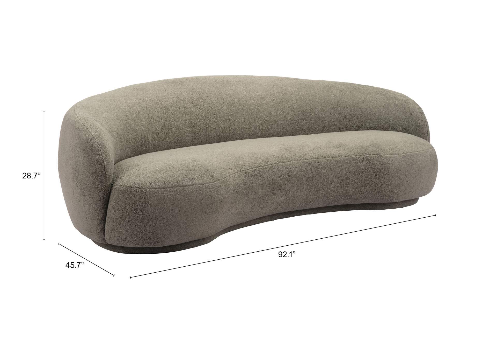 Tibet Sofa Olive Green,Zuo