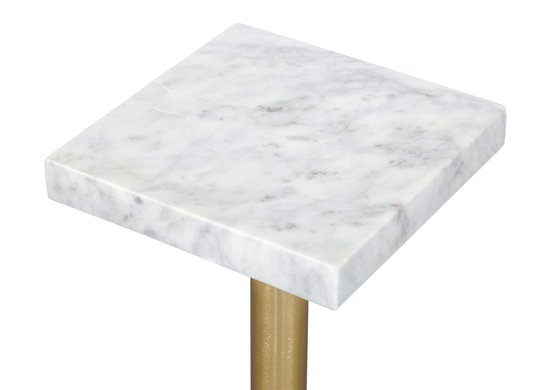 Josef Side Table White & Gold,Zuo
