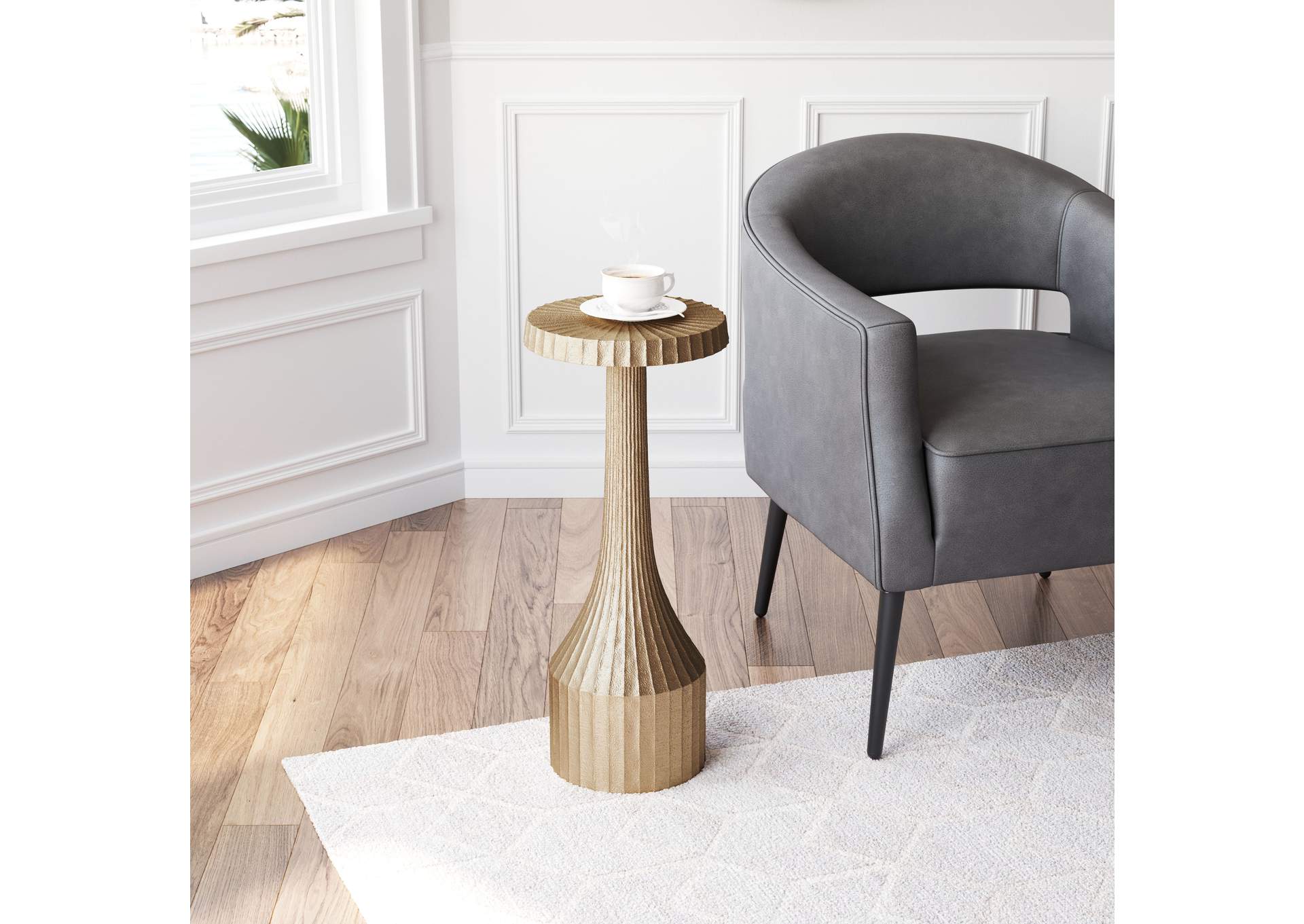 Wendy Side Table Antique Gold,Zuo