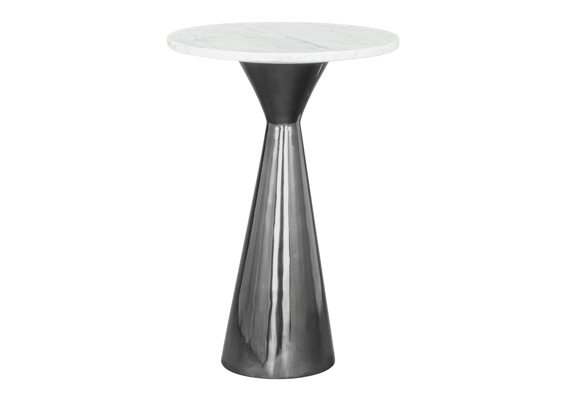 Tim Side Table White & Black,Zuo