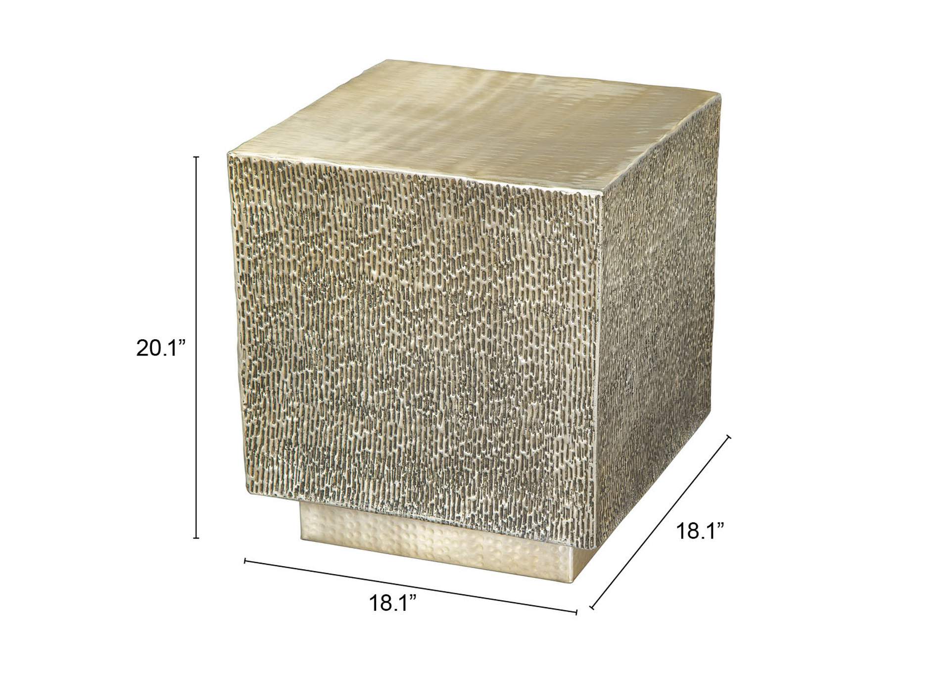 Mono Side Table Gold,Zuo