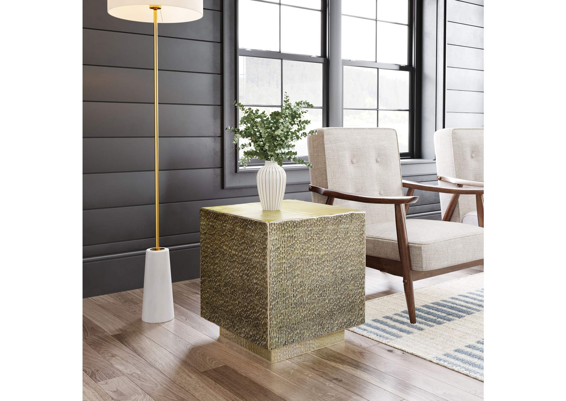 Mono Side Table Gold,Zuo