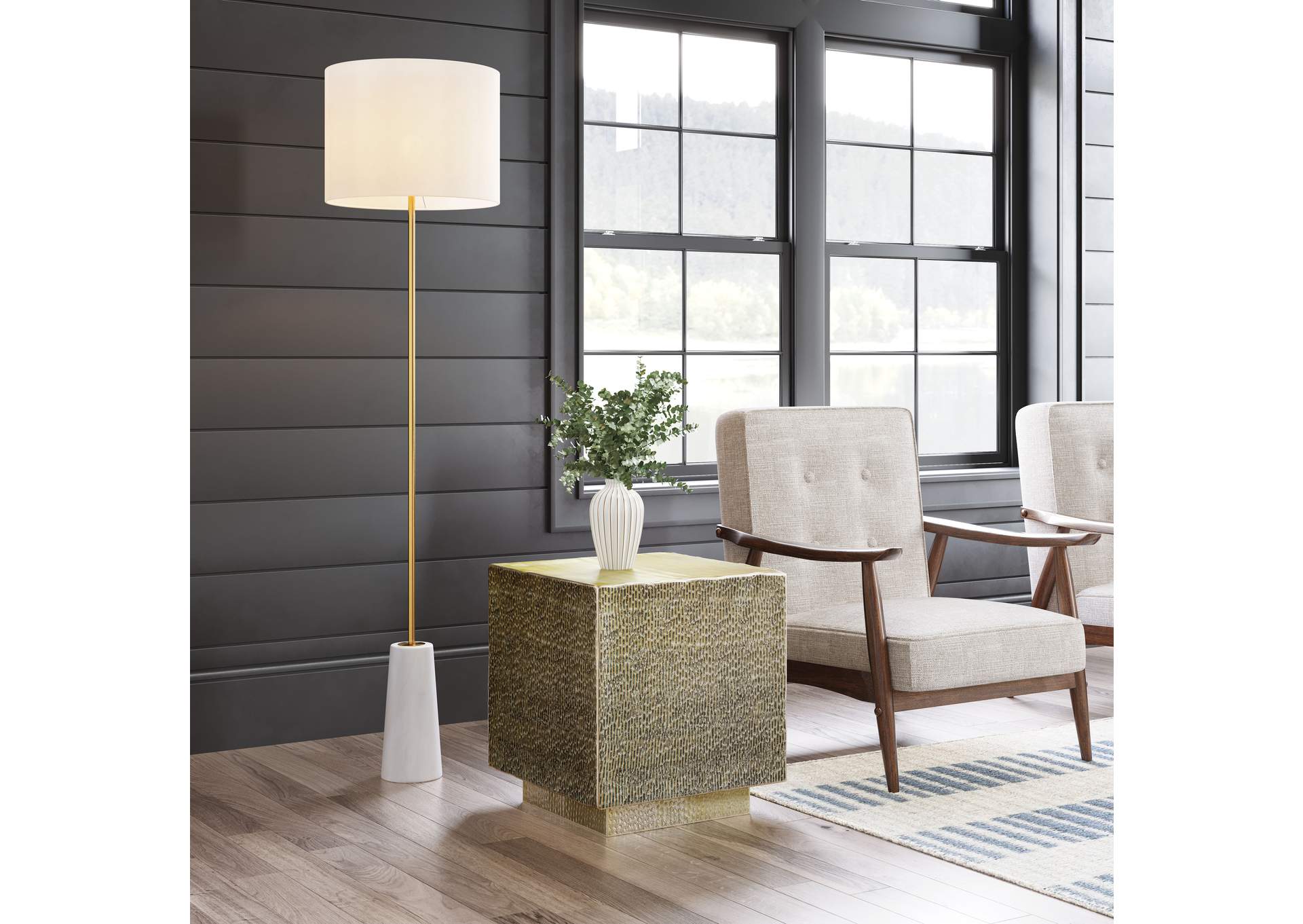 Mono Side Table Gold,Zuo