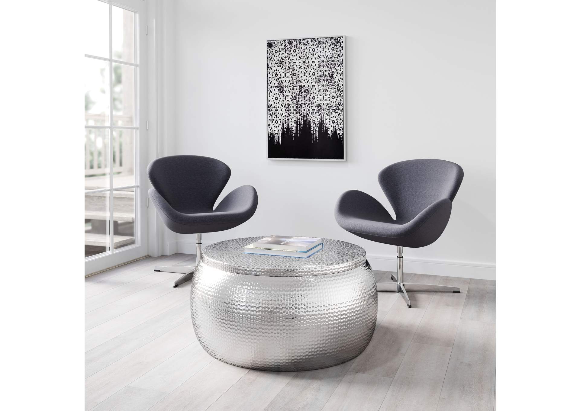 Solo Coffee Table Silver,Zuo