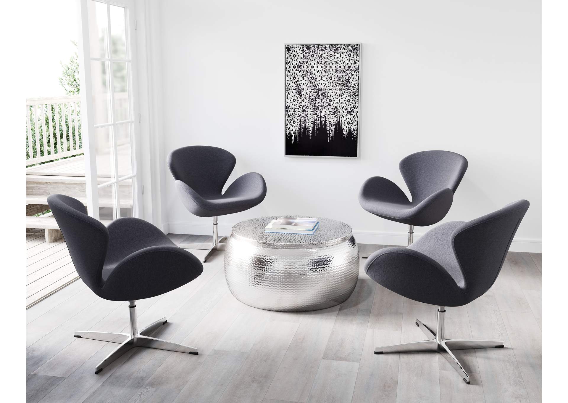 Solo Coffee Table Silver,Zuo