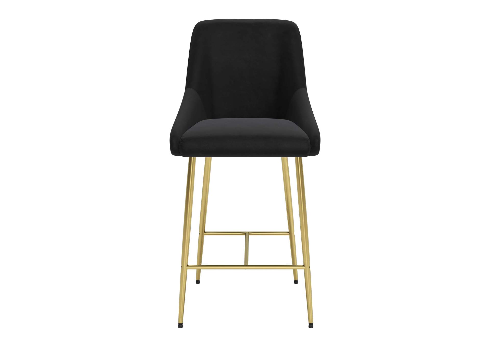 Madelaine Counter Stool Black & Gold,Zuo