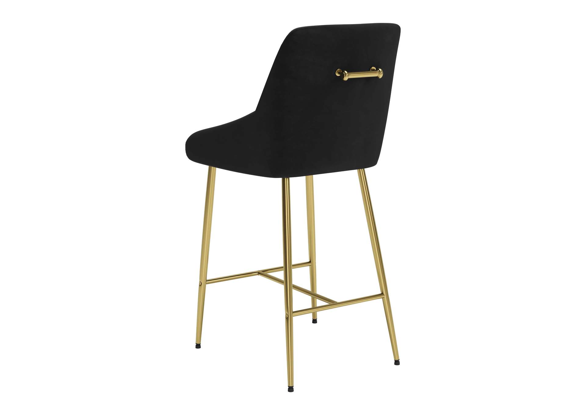 Madelaine Counter Stool Black & Gold,Zuo