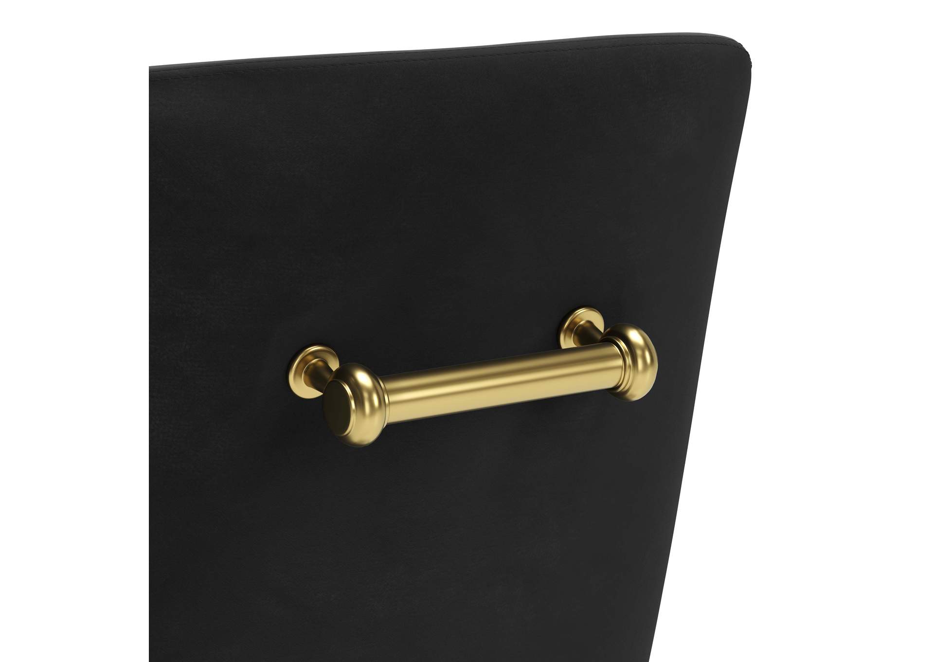 Madelaine Counter Stool Black & Gold,Zuo