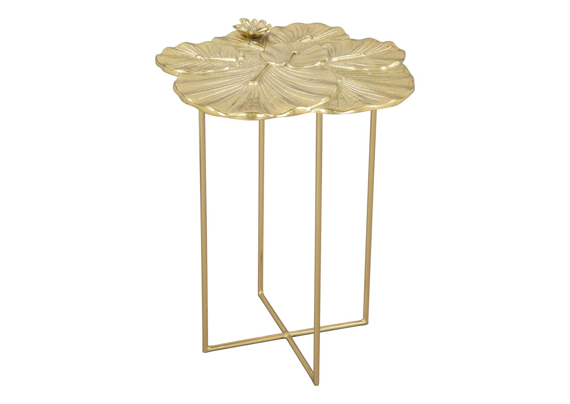 Lotus Side Table Gold,Zuo