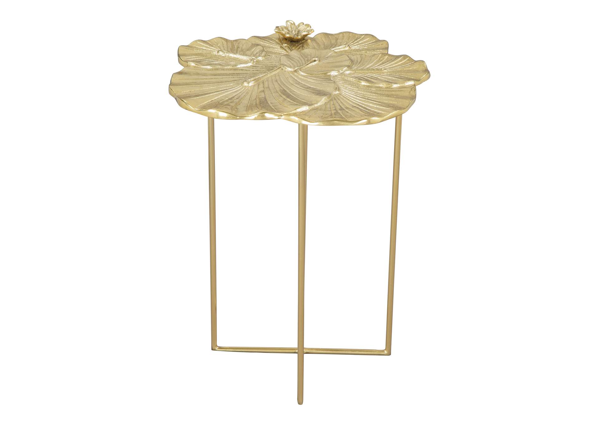Lotus Side Table Gold,Zuo