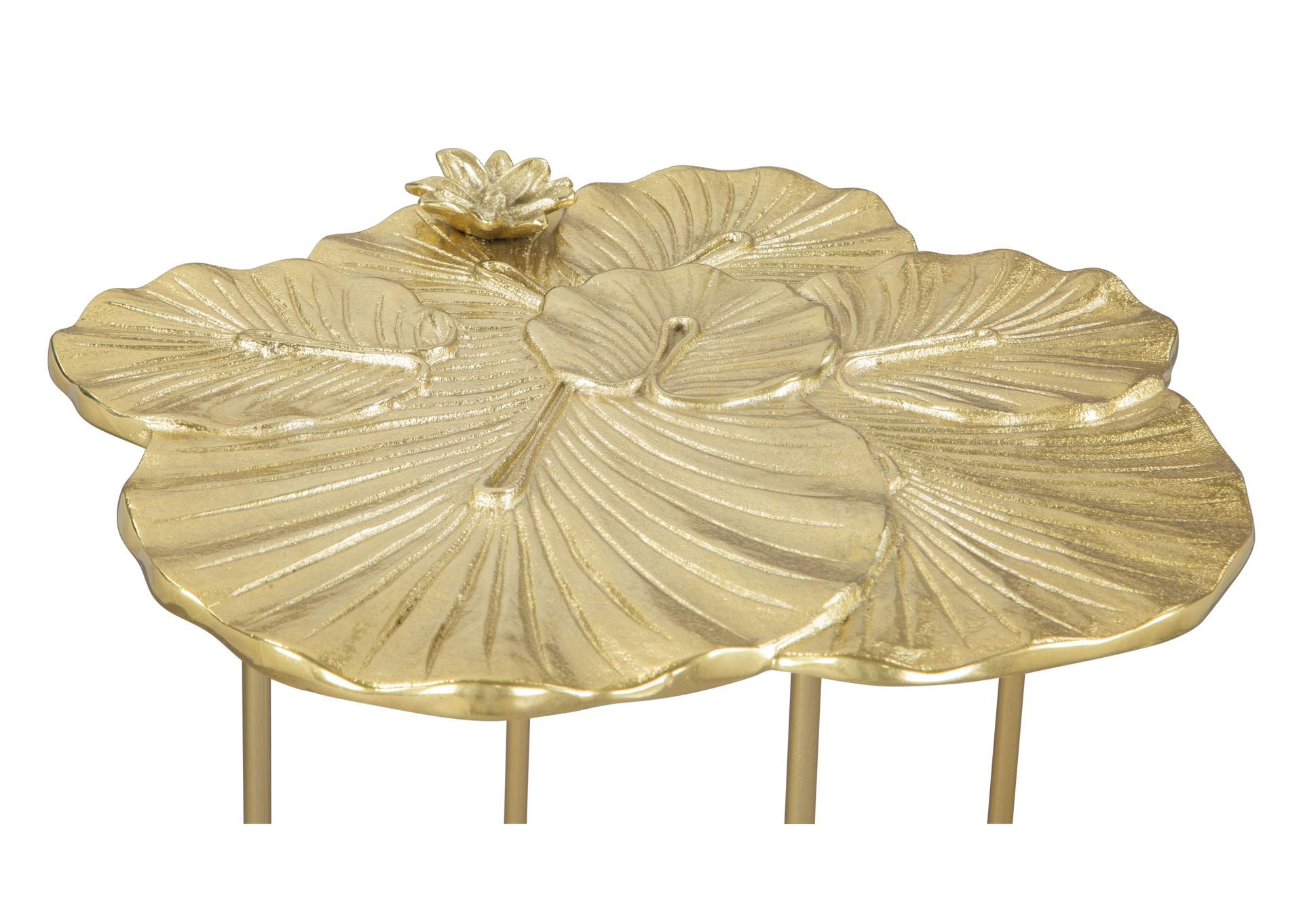 Lotus Side Table Gold,Zuo