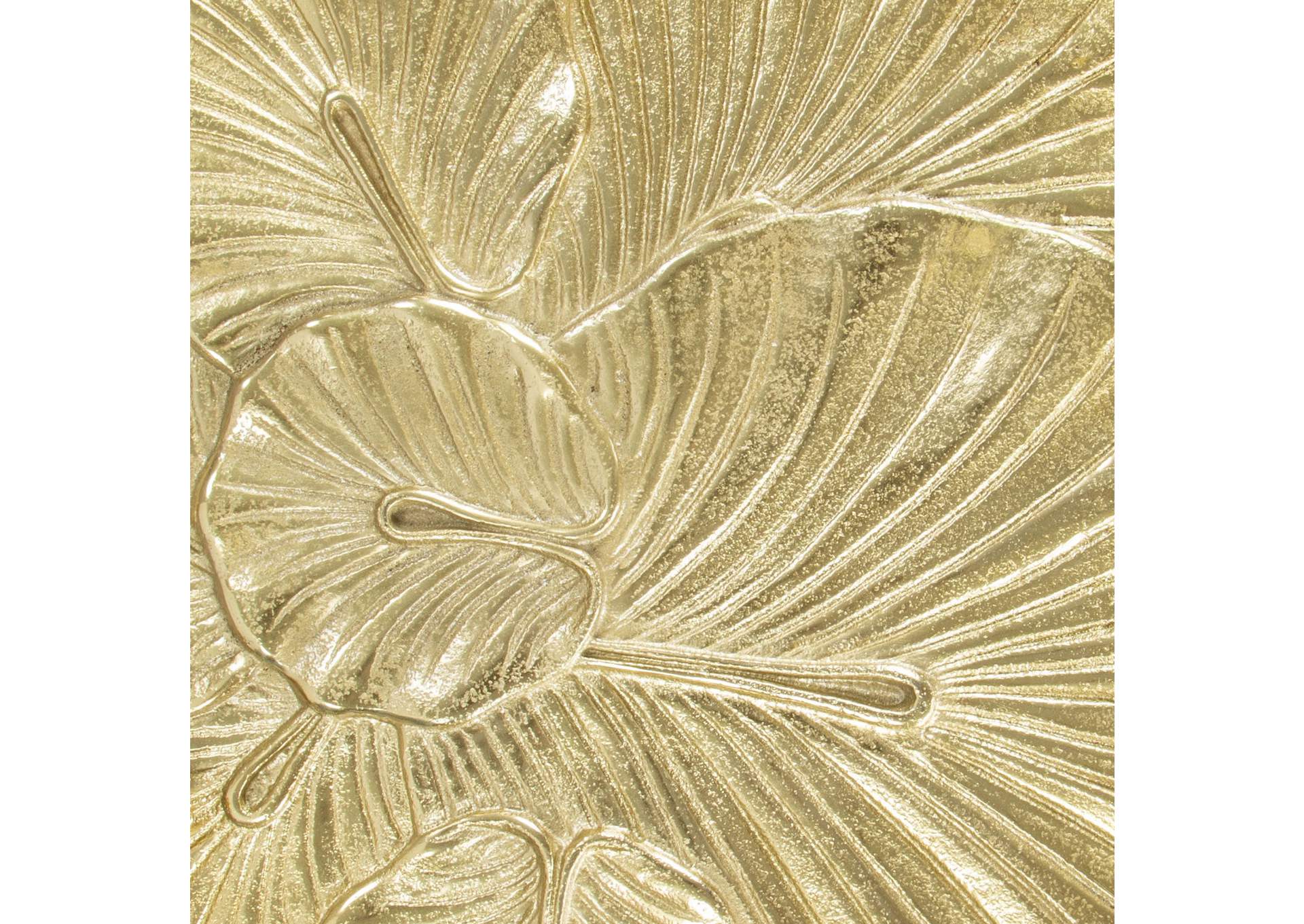 Lotus Side Table Gold,Zuo