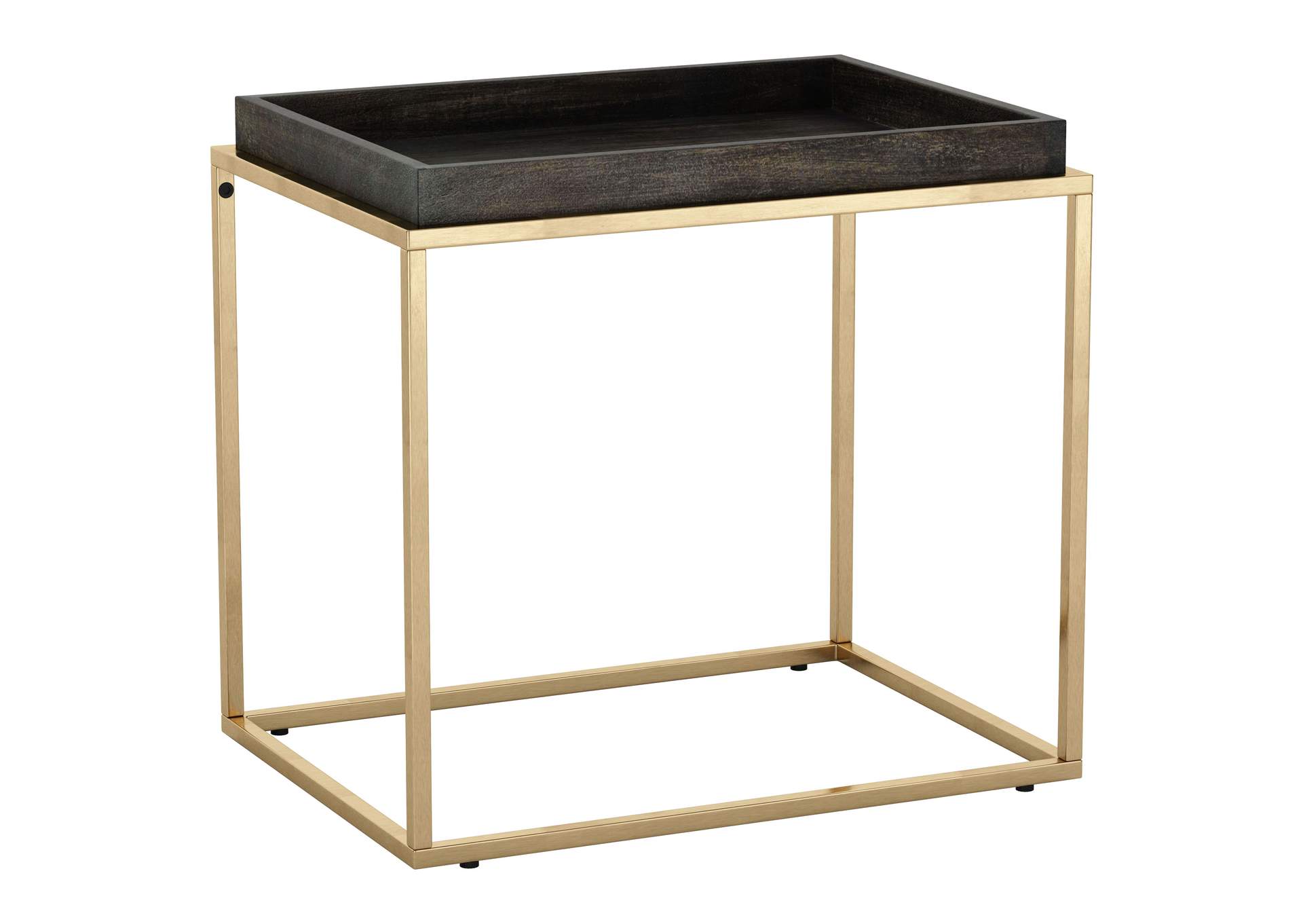 Jahre Side Table Black & Brass,Zuo