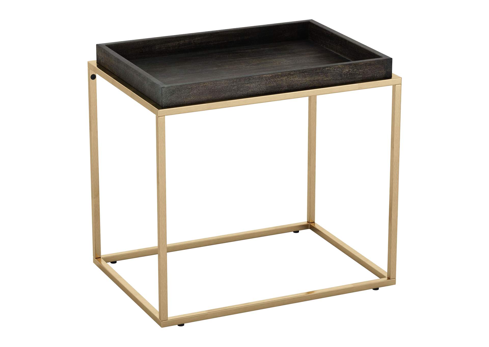 Jahre Side Table Black & Brass,Zuo
