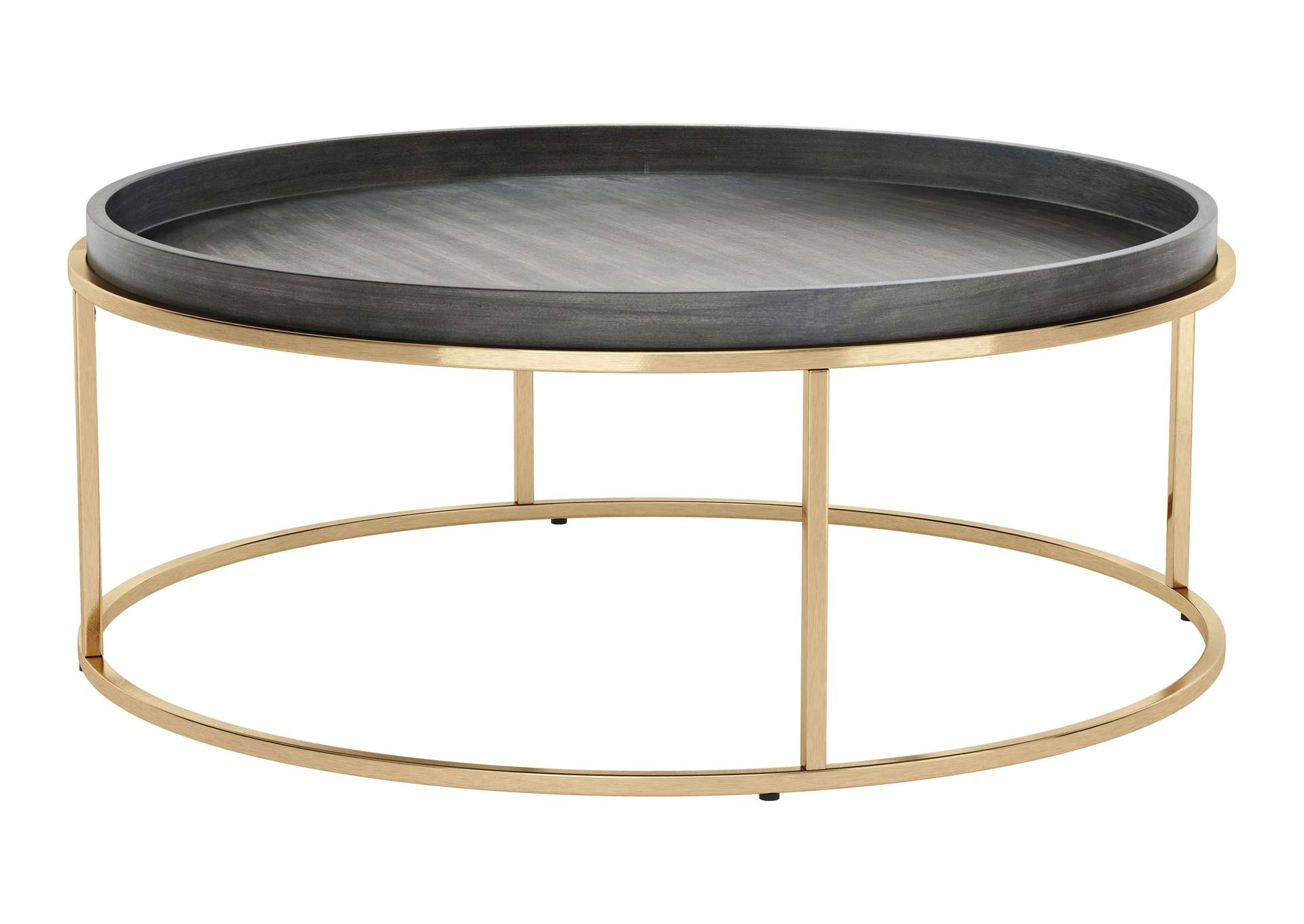 Jahre Coffee Table Black & Brass,Zuo
