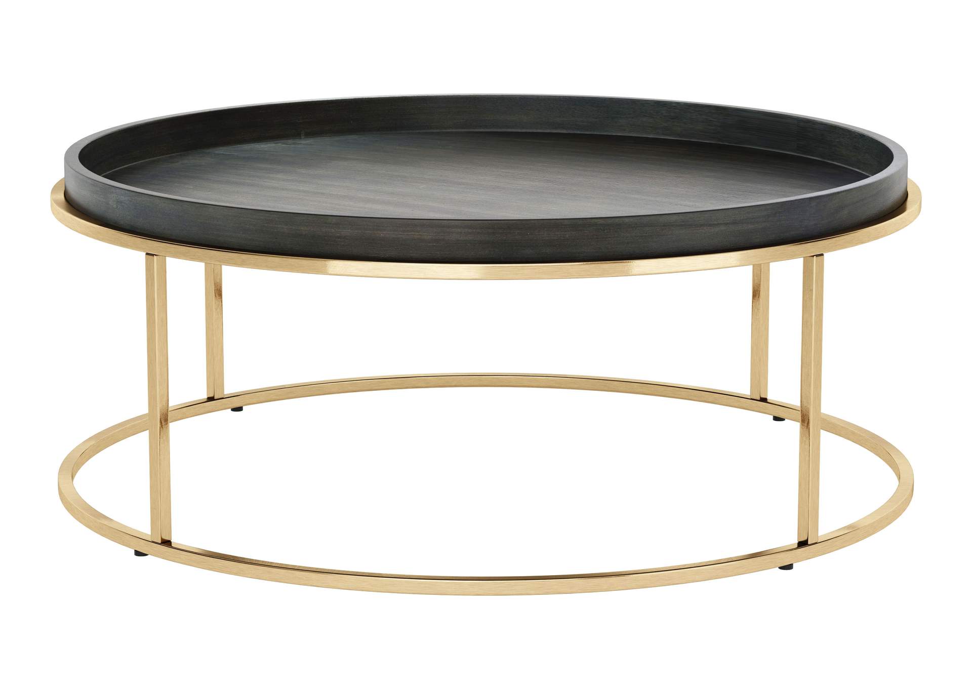Jahre Coffee Table Black & Brass,Zuo