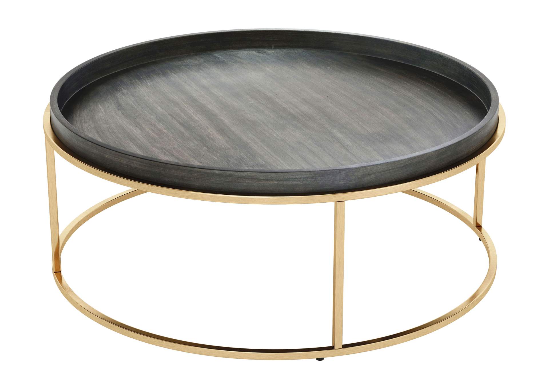 Jahre Coffee Table Black & Brass,Zuo