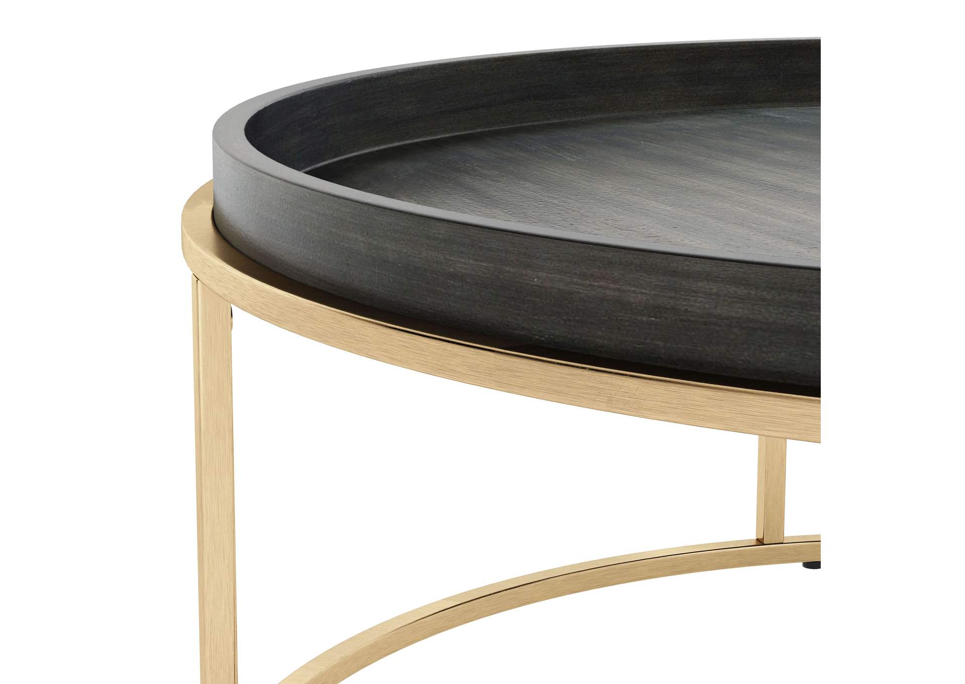 Jahre Coffee Table Black & Brass,Zuo