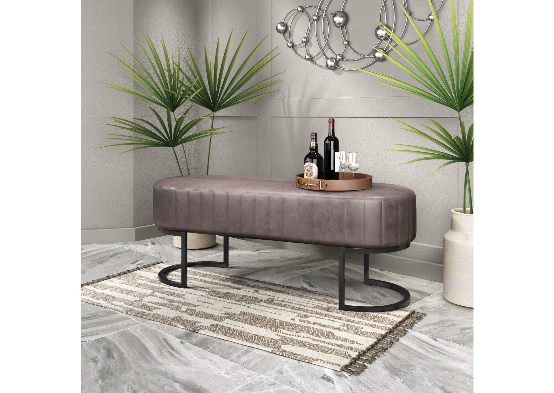 Nardo Bench Vintage Brown,Zuo