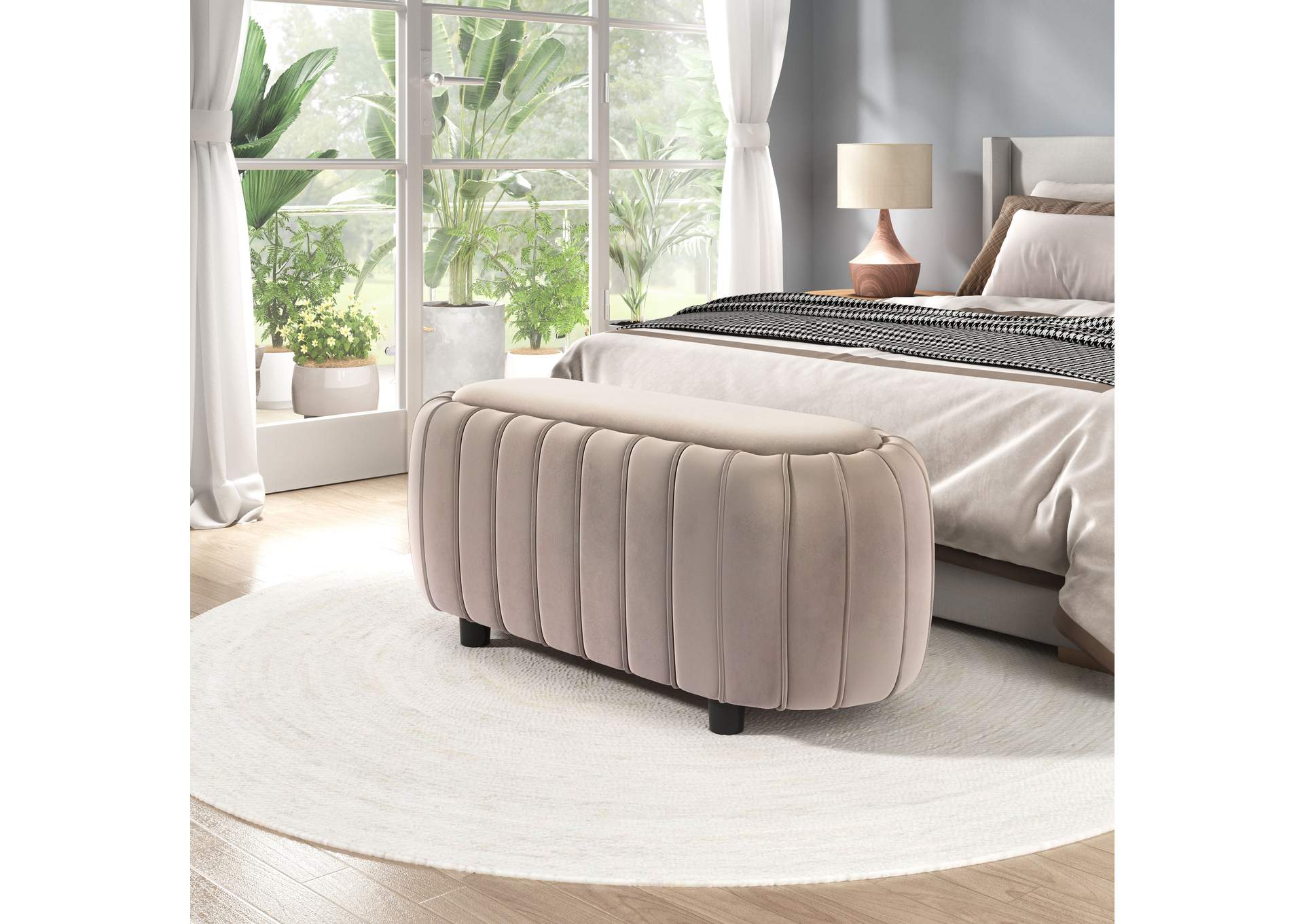 Ghenta Bench Beige,Zuo