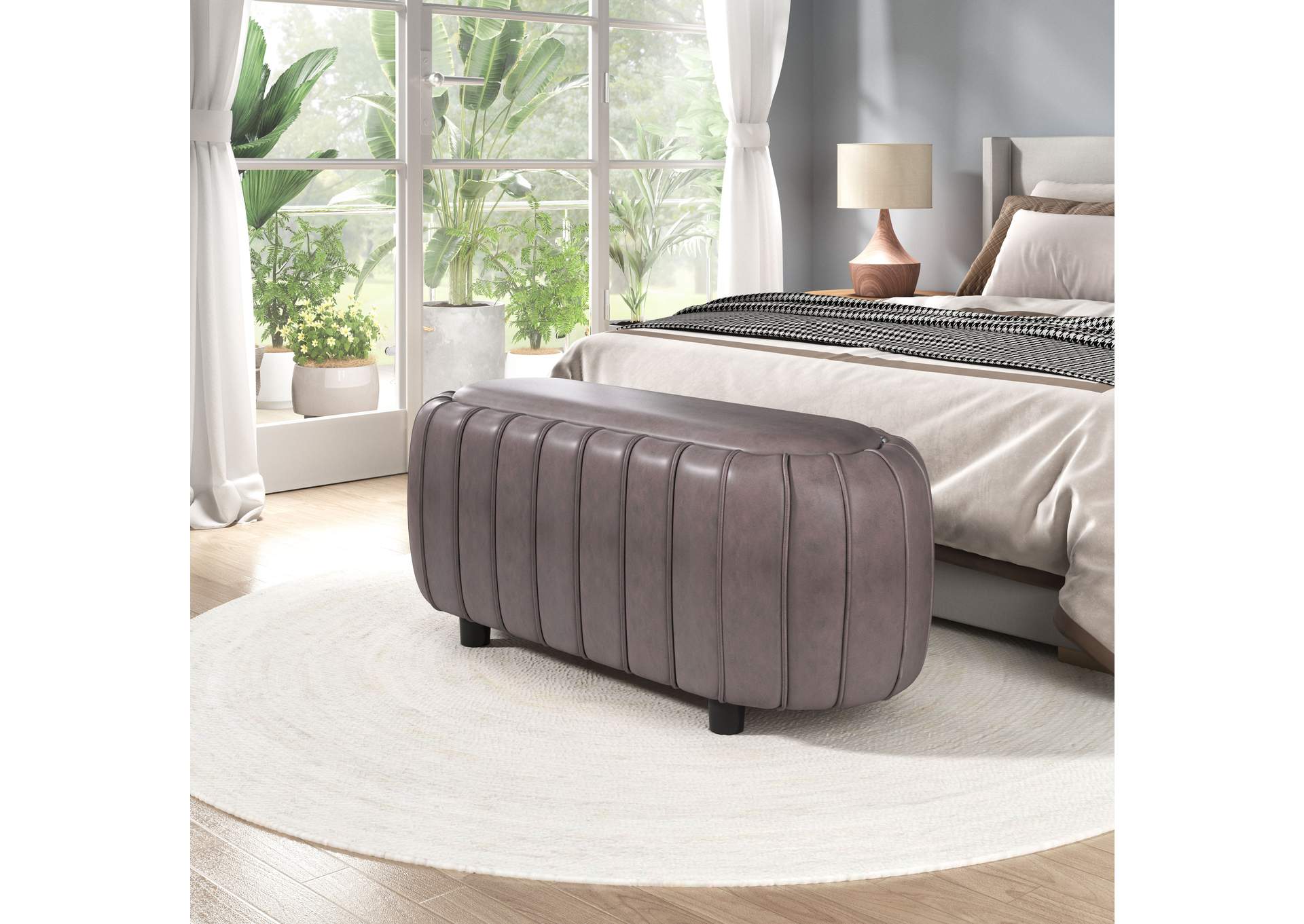 Ghenta Bench Vintage Brown,Zuo