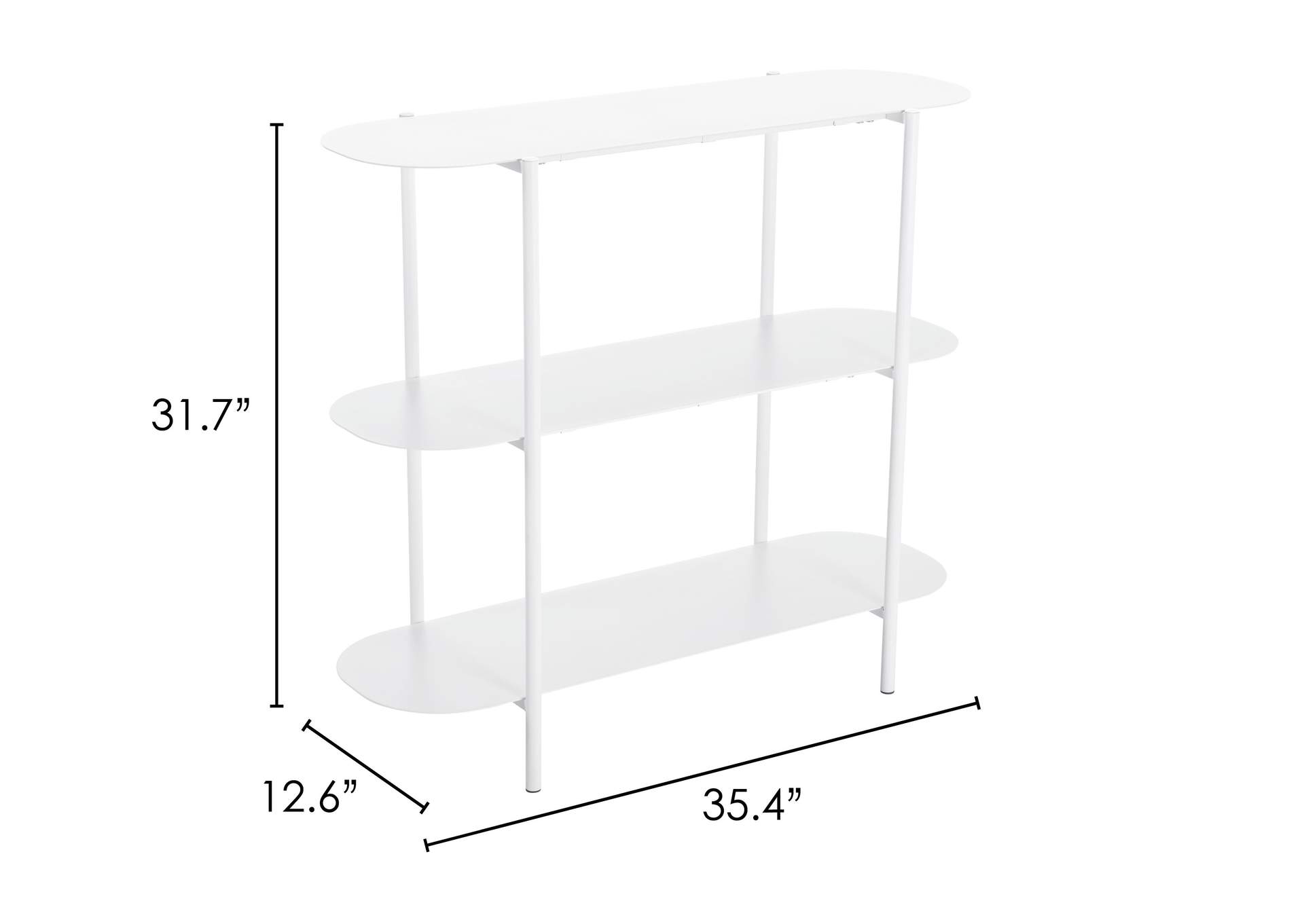 Tre Console Table White,Zuo