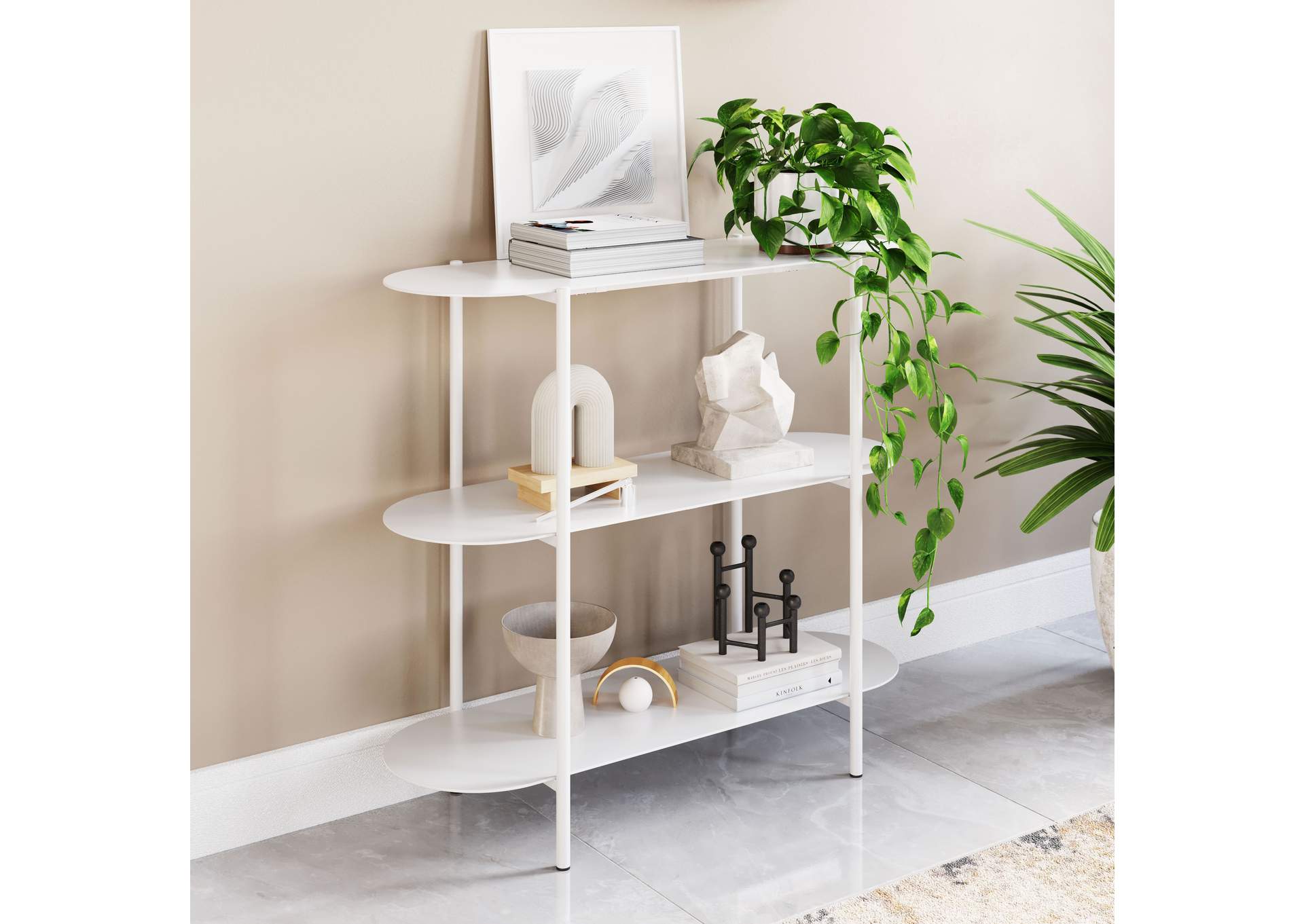 Tre Console Table White,Zuo