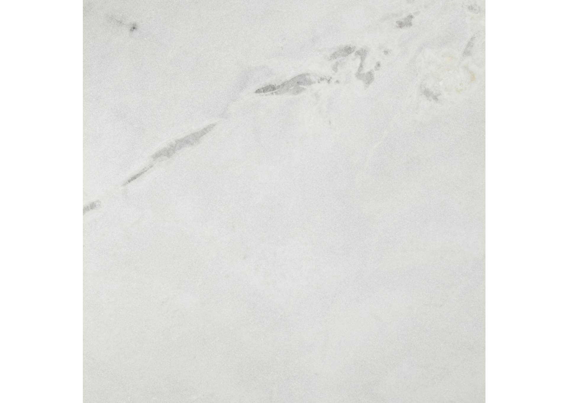 Gotham Dining Table 48" White & Silver,Zuo