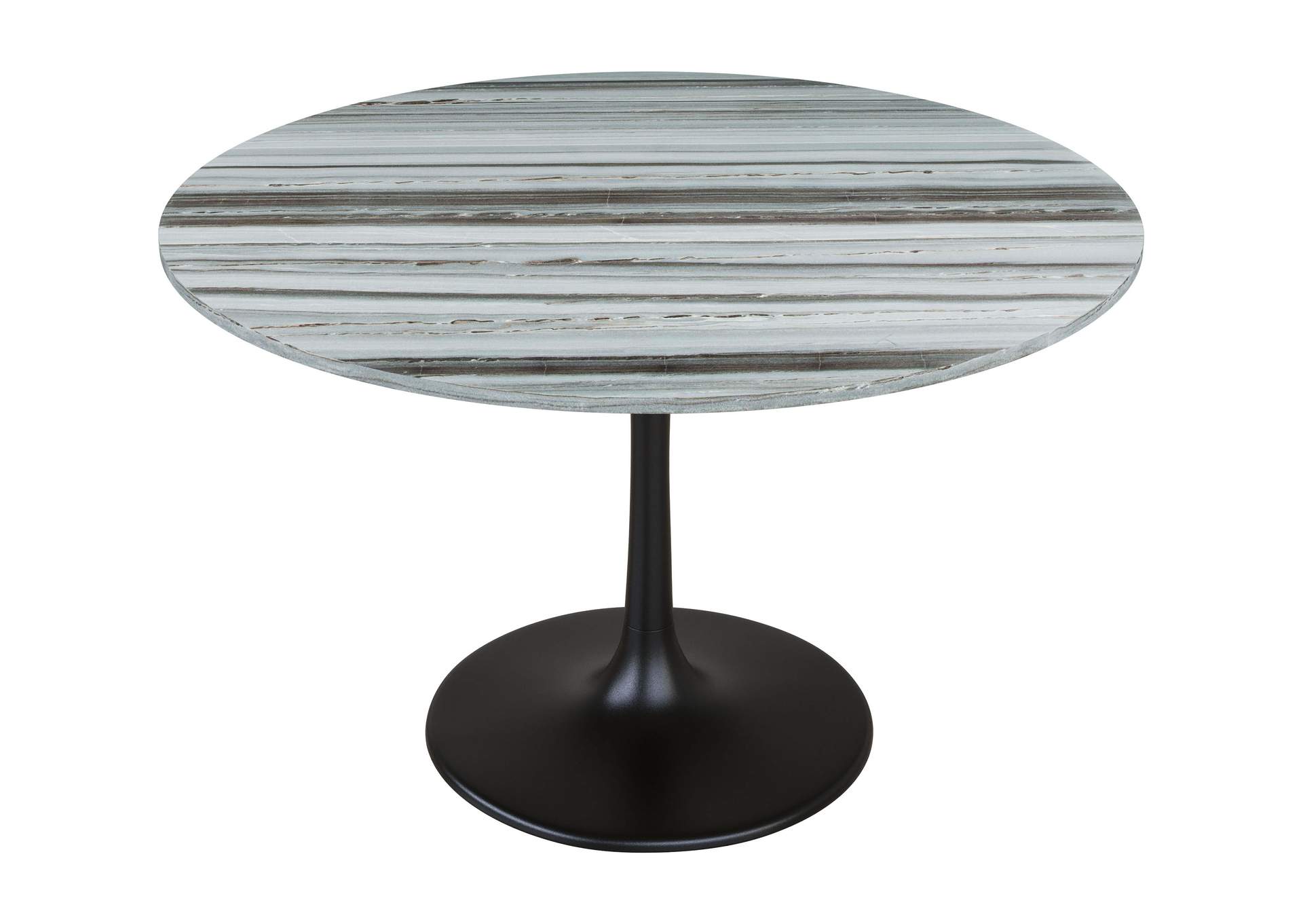Central City Dining Table Gray & Black,Zuo