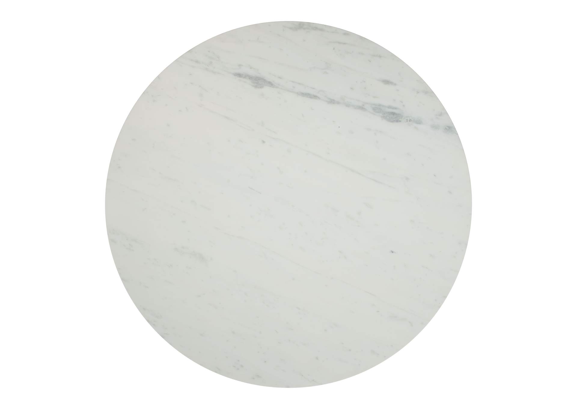 Gotham Dining Table 60" White & Silver,Zuo