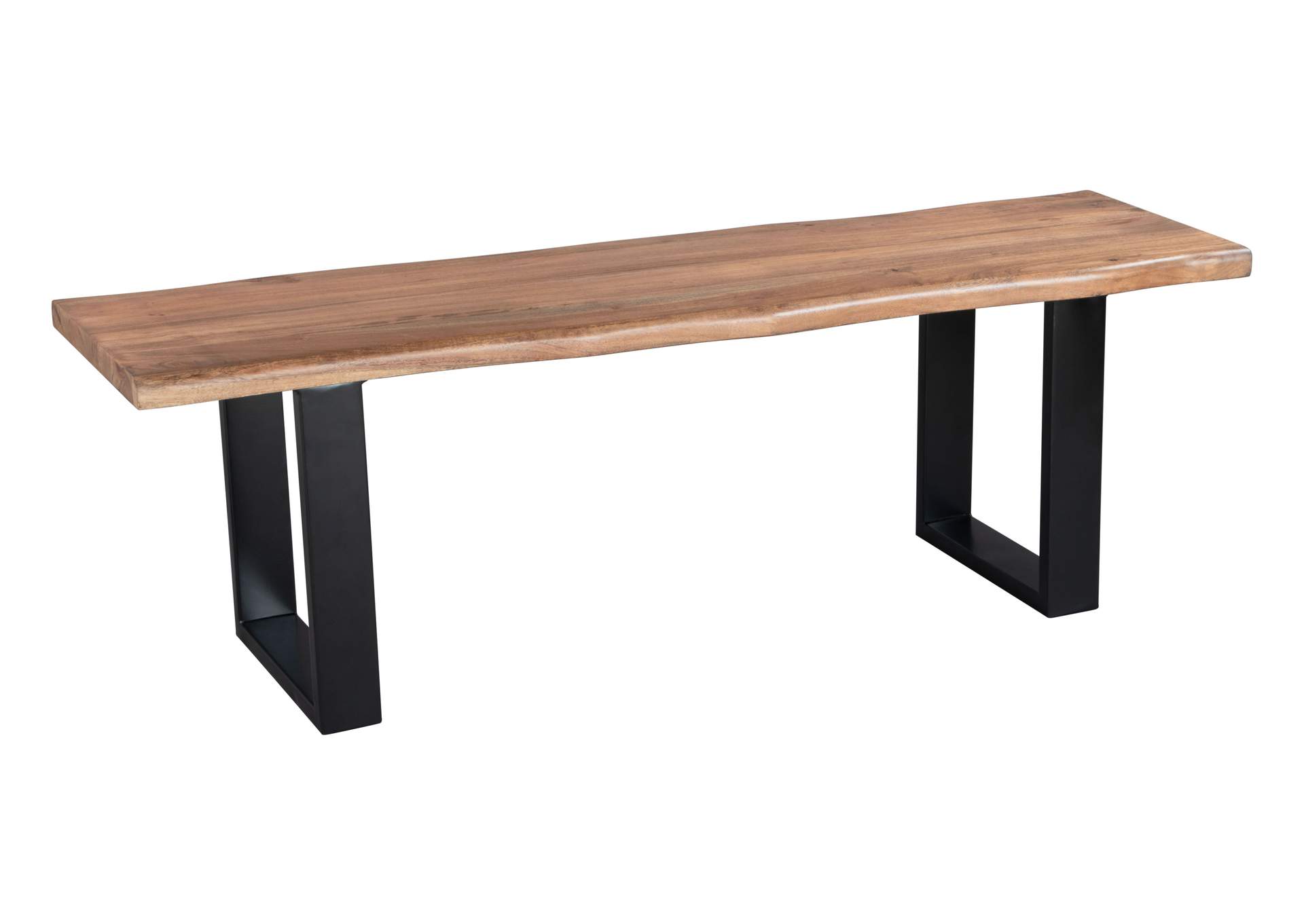 Louisa Bench Natural & Black,Zuo