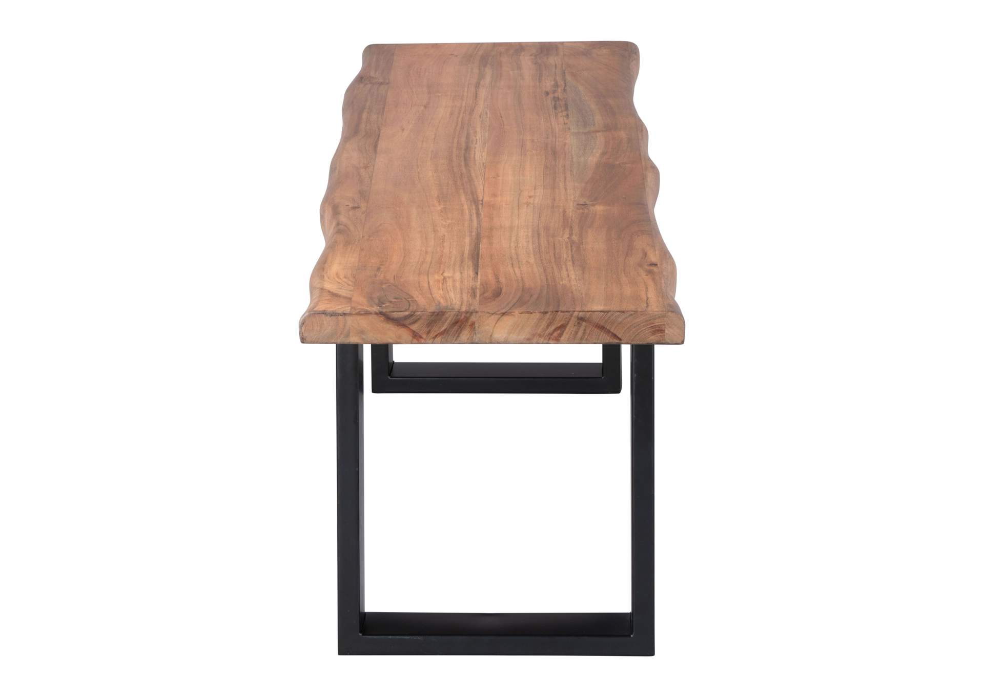 Louisa Bench Natural & Black,Zuo