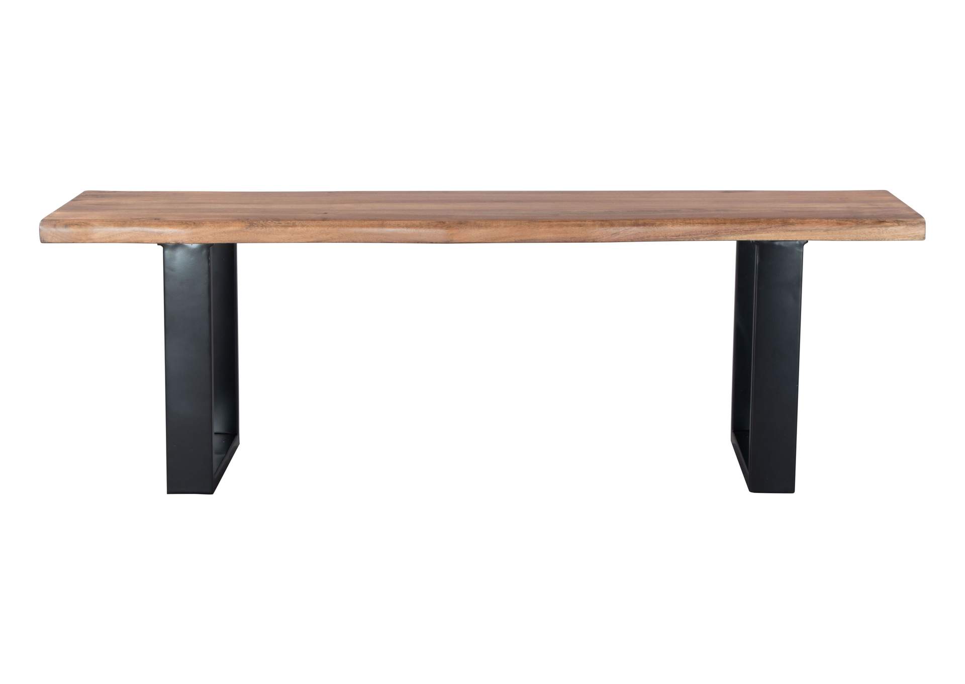 Louisa Bench Natural & Black,Zuo